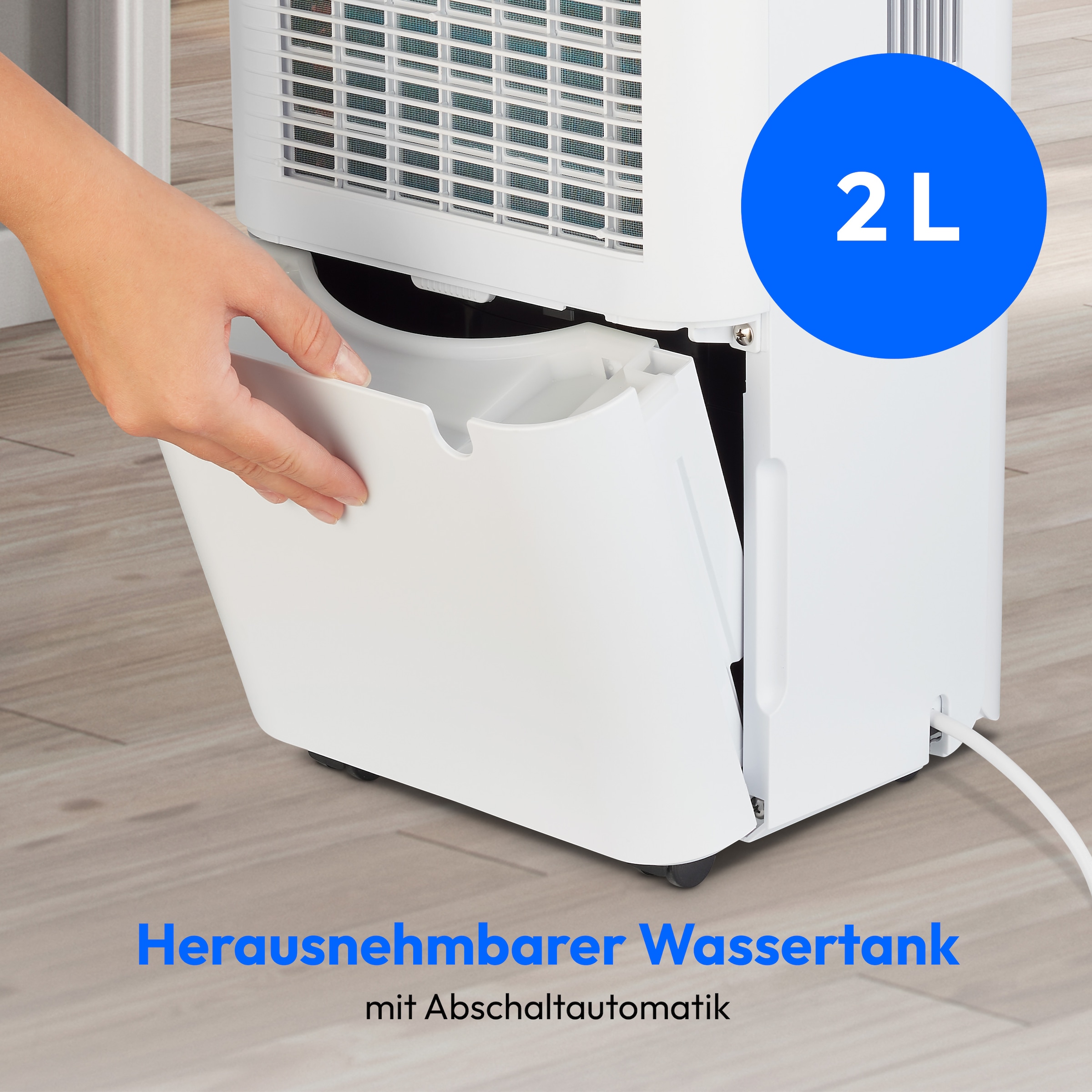 Medion® Luftentfeuchter »DH10 (MD12047), für Räume bis zu 15m²«, Entfeuchtung 12 l/Tag, Tank 2 l, Entfeuchtungsleistung 12L/Tag, Volumen Wassertank 2L, 3 Modi