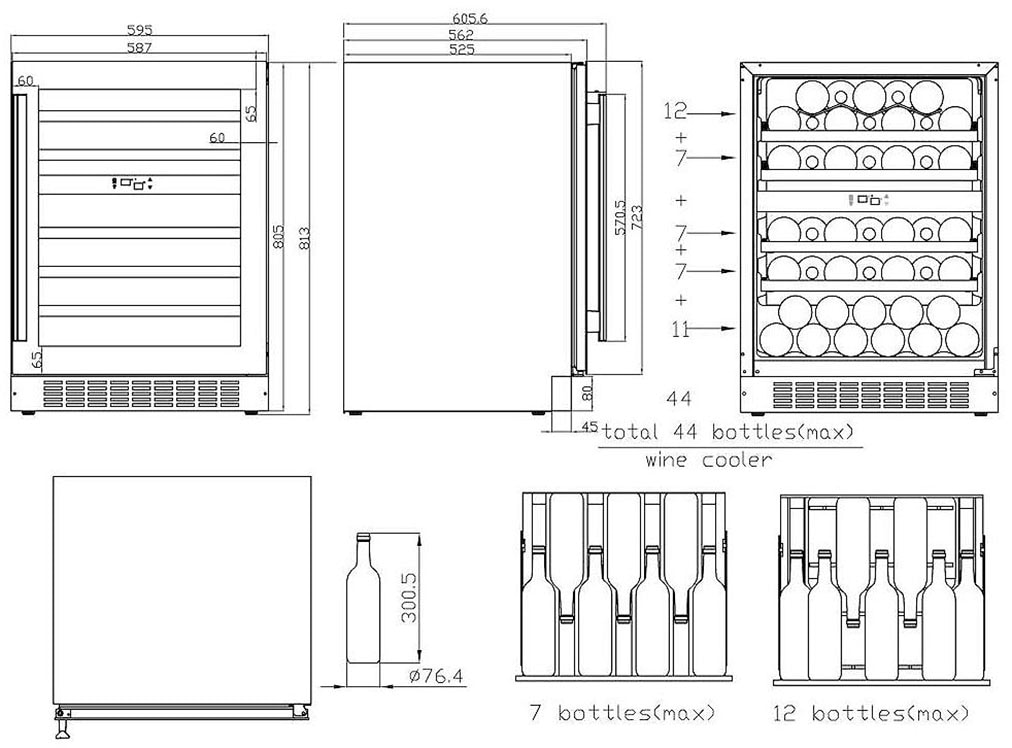 Haier Getränkekühlschrank »HAKWBD 60«