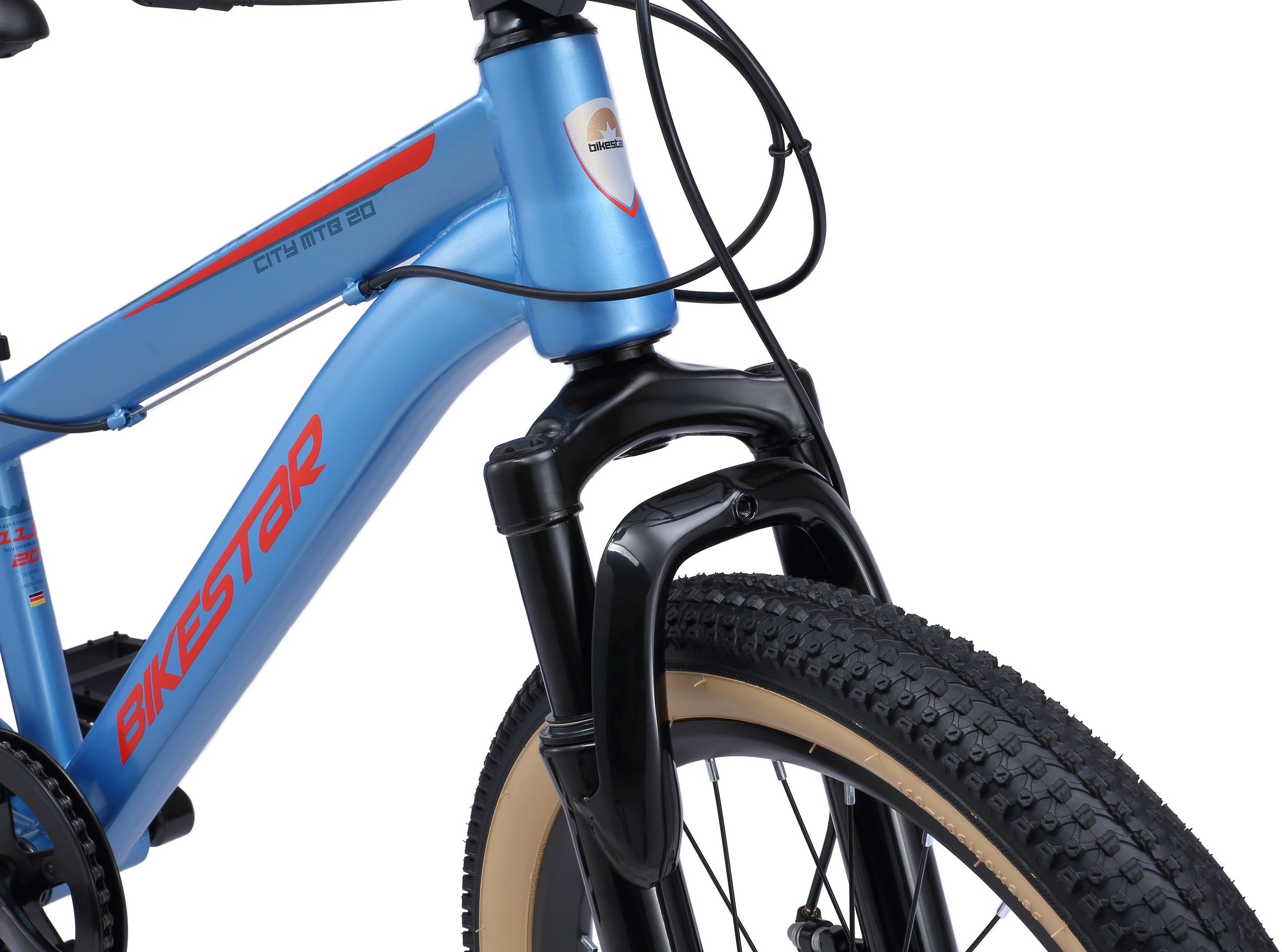 Bikestar Jugendfahrrad, 7 Gang, Shimano, RD-TY21 Schaltwerk, Kettenschaltung