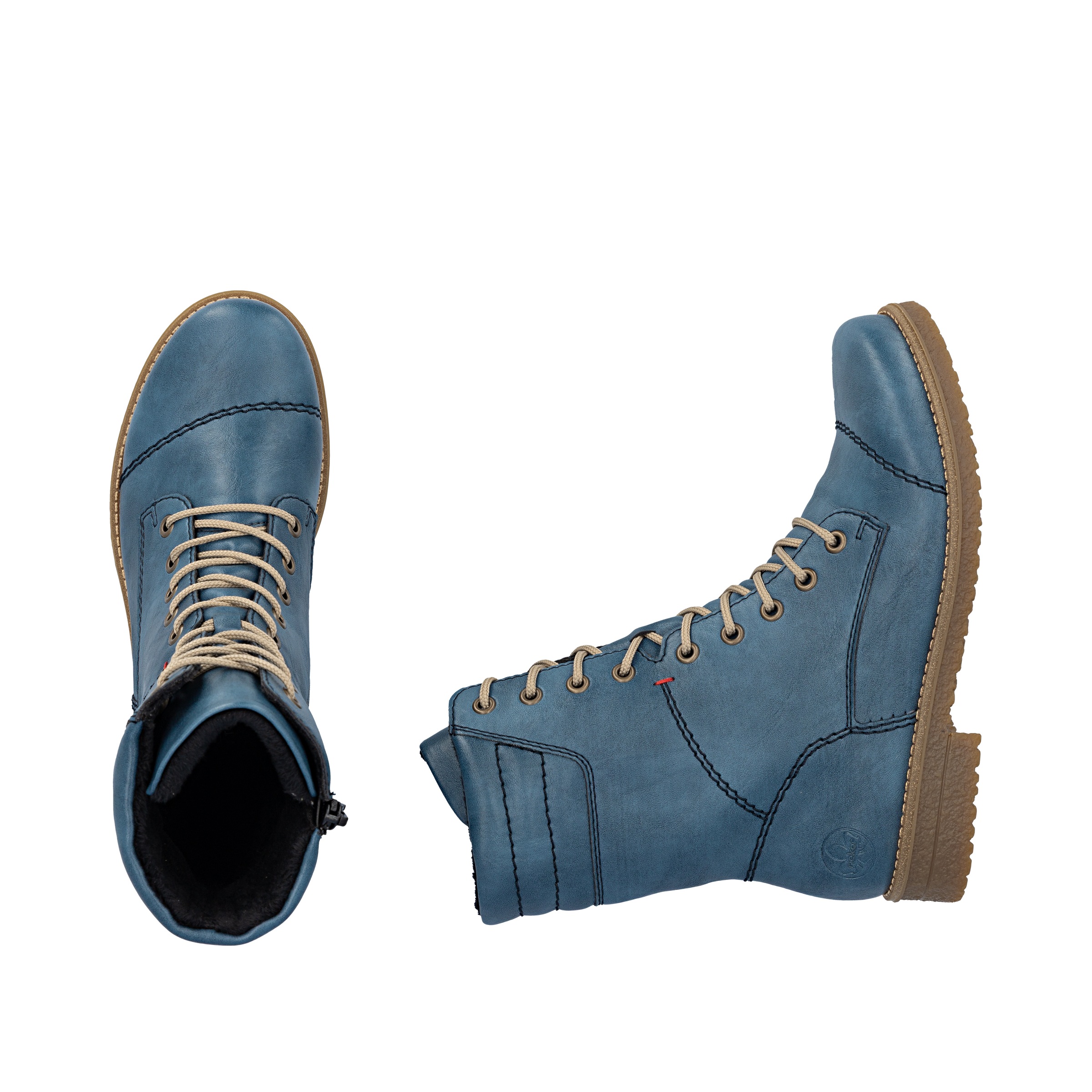 Rieker Schnürstiefelette, Schnürboots, Herbstboots mit gepolstertem Schaftrand