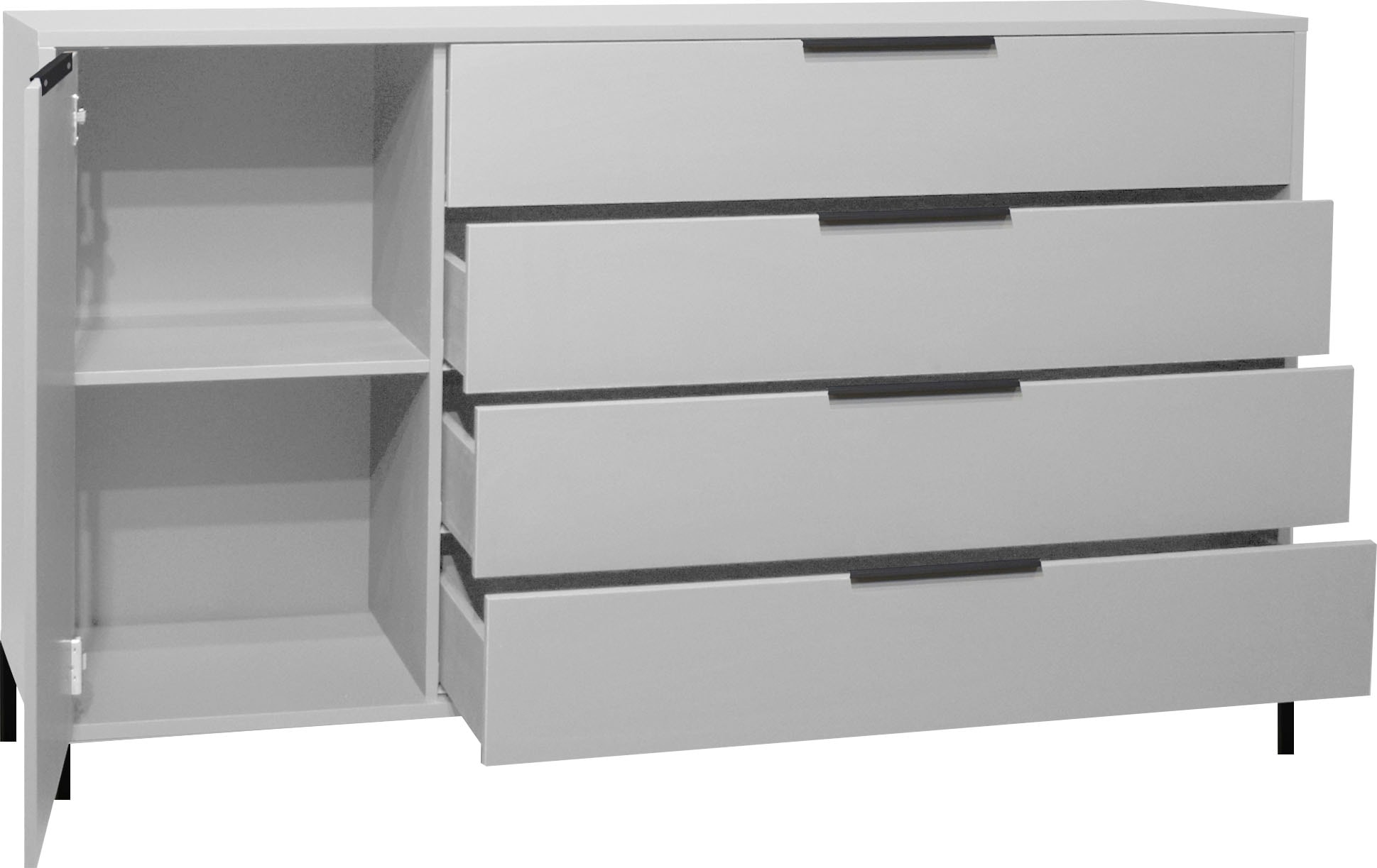 Mäusbacher Highboard »Bonnie« Board mit Quadratgestell