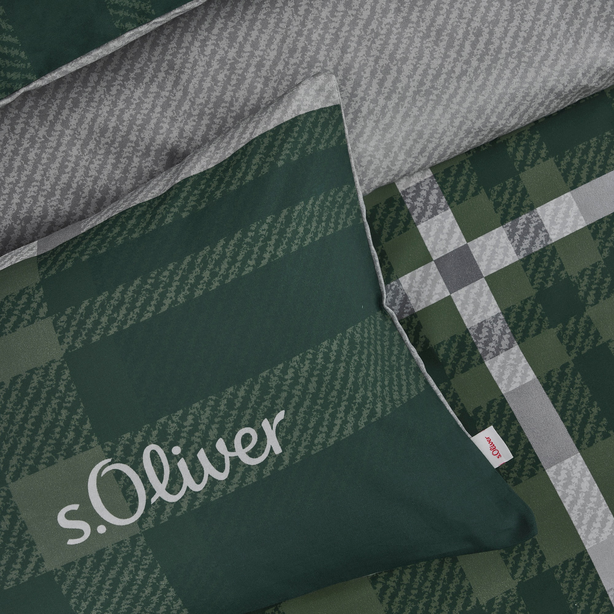 s.Oliver Bettwäsche »Satinbettwäsche s.Oliver«, mit elegantem Karo-Muster