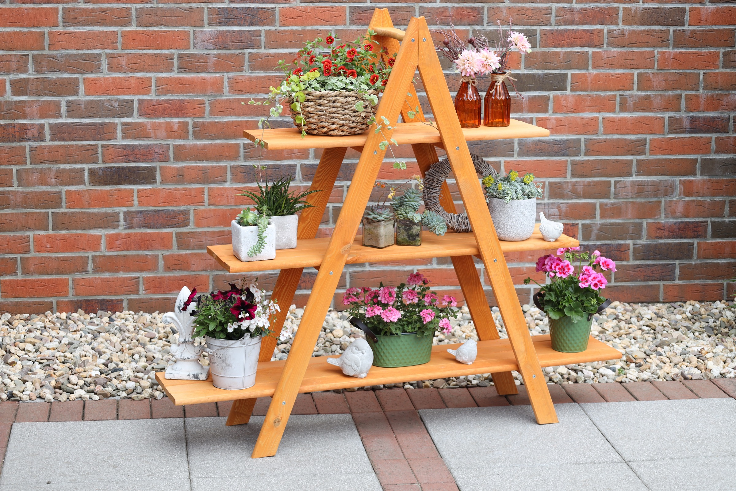 promadino Blumenständer »Blummentreppe MAXI«, BxTxH: 120x31x137 cm