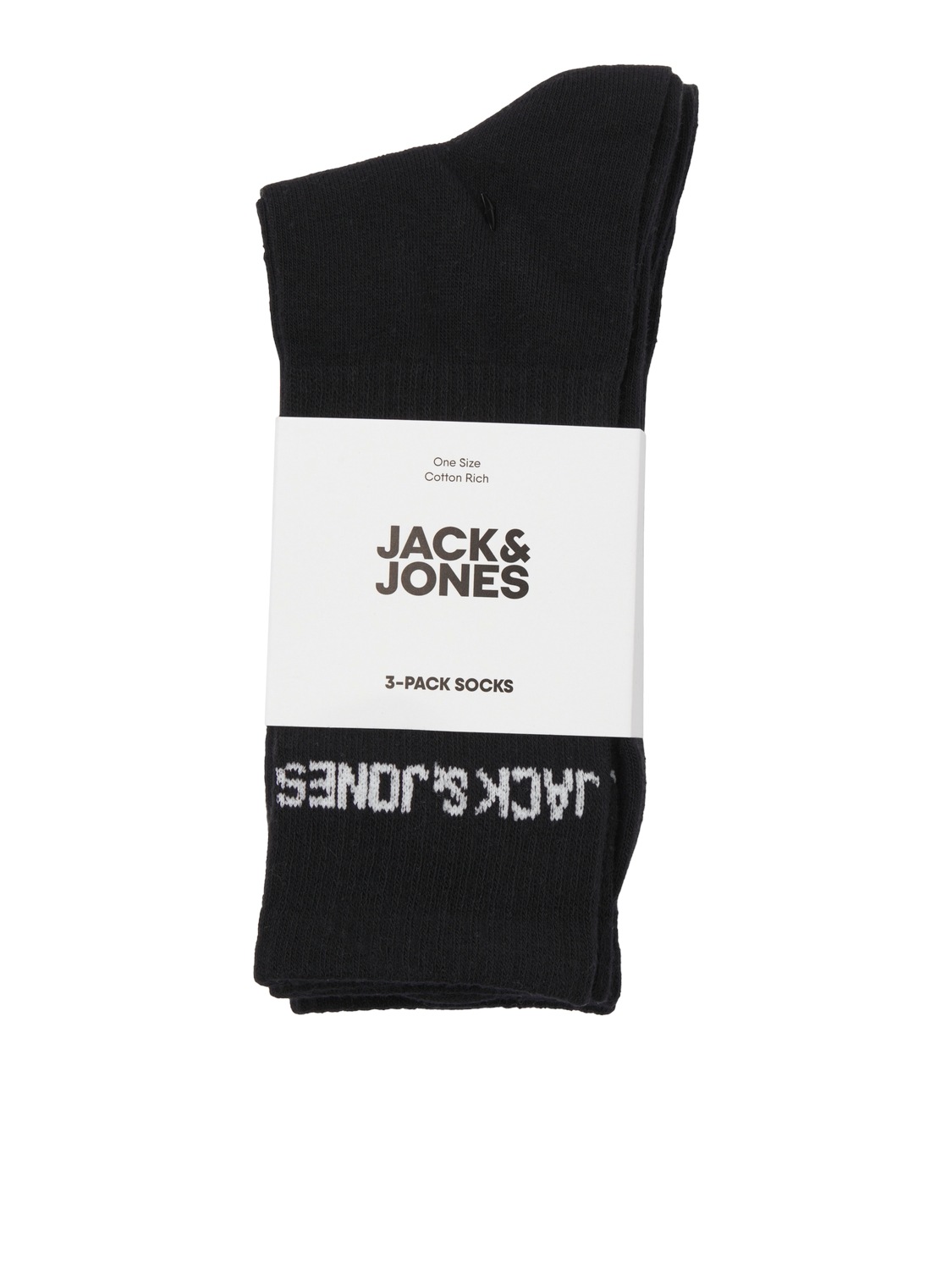 Jack & Jones Freizeitsocken »JACMELVIN – Tennissocken mit Stretch, ideal kombinierbar« Packung, 3 Paar tlg. unifarben, casual