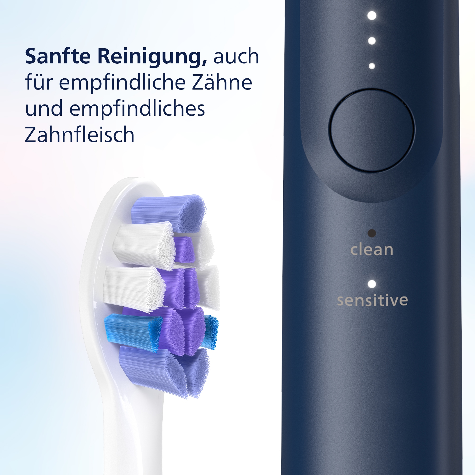 Philips Sonicare Elektrische Zahnbürste »Series 6100«, 1 St. Aufsteckbürsten, mit Andruckkontrolle, 2 Putzeinstellungen und 3 Intensitätsstufen