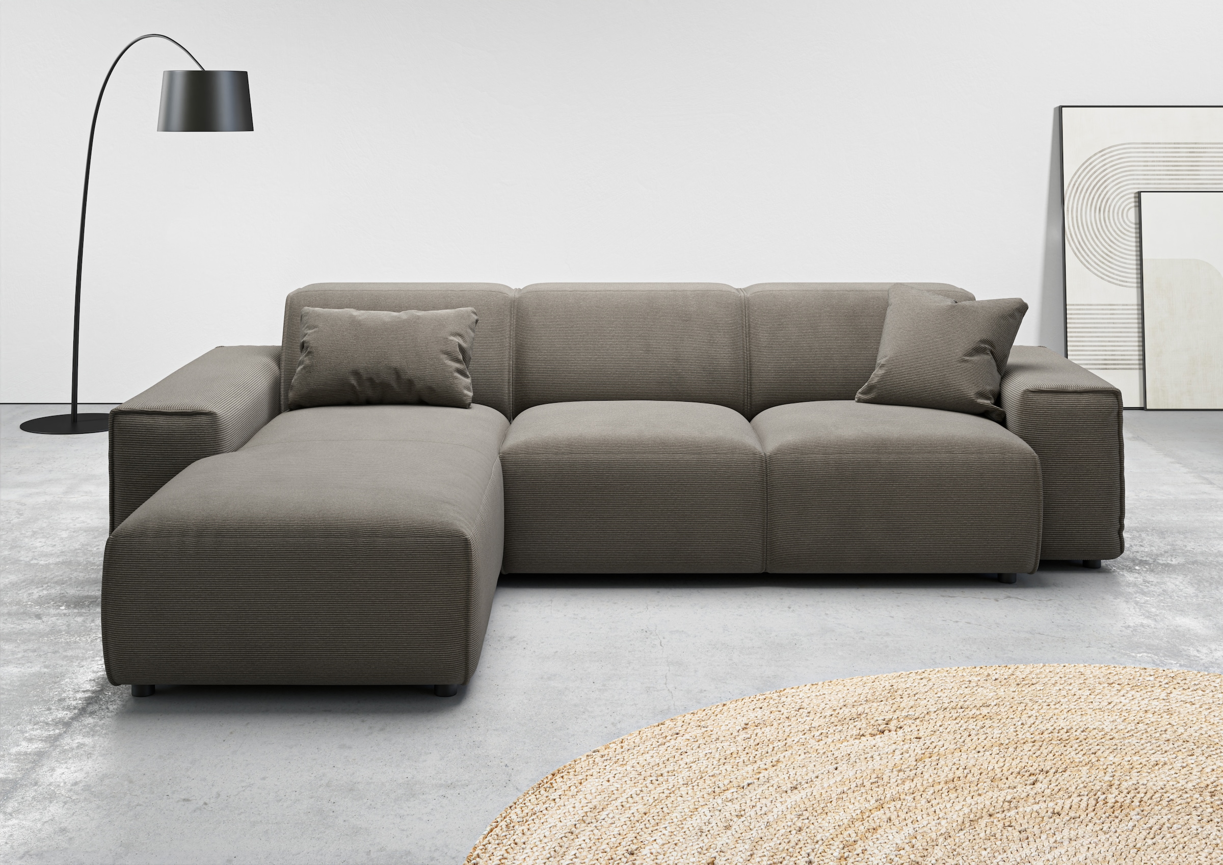 andas Ecksofa »Glimminge L-Form auch in Breitcord, Feincord + Easy care-Bez günstig online kaufen