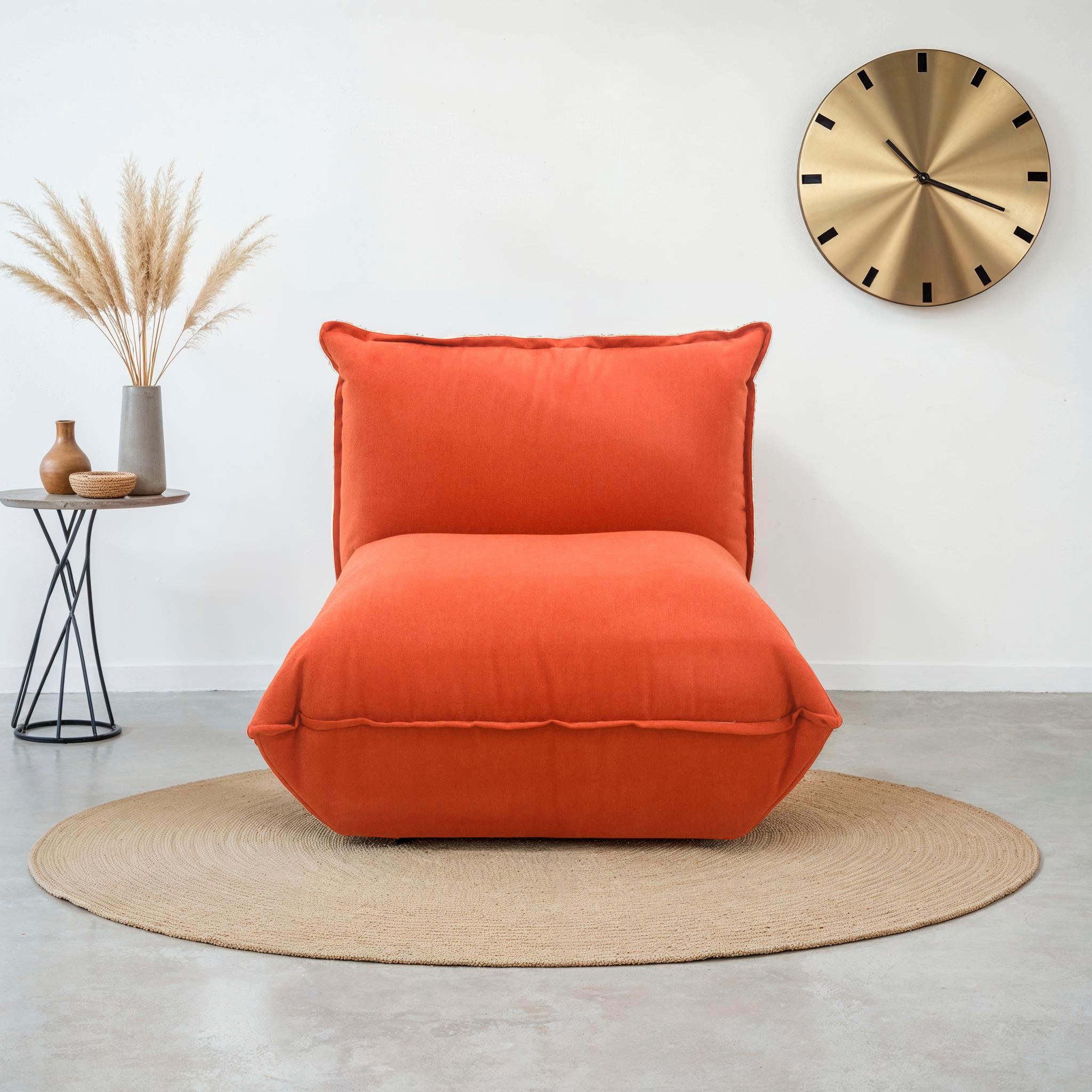Sessel DOMO COLLECTION "Nantes Loungesessel, Wohlfühlsessel mit 360 Drehfunktion", orange, Sessel, Struktur weich,mit Drehfunktion, Drehfunktion, B/H/T: 78cm x 73cm x 100cm