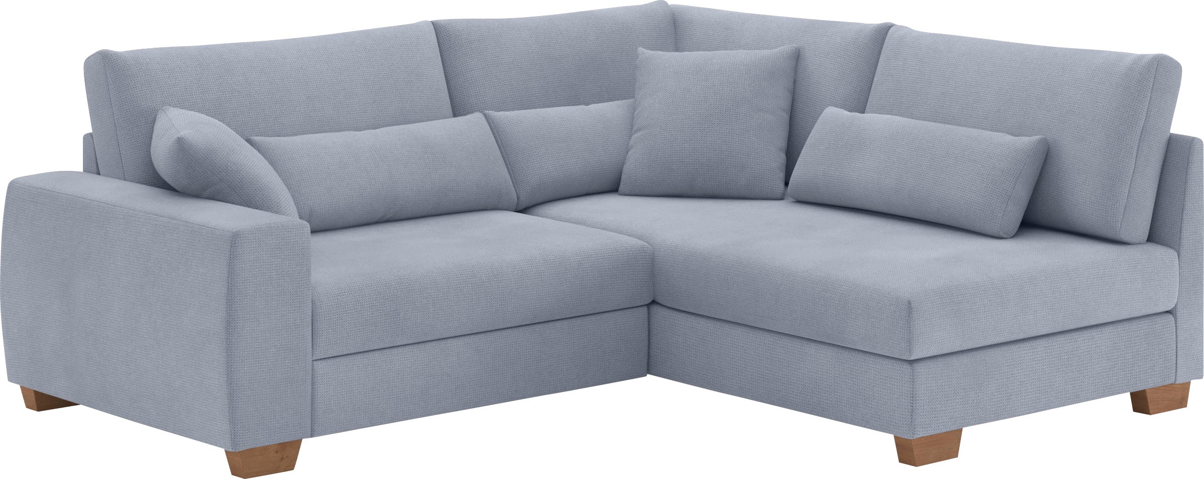 Mr. Couch Ecksofa »Hilla L-Form«, Mit Federkern, wahlweise mit Bettfunktion und Taschenfederkern