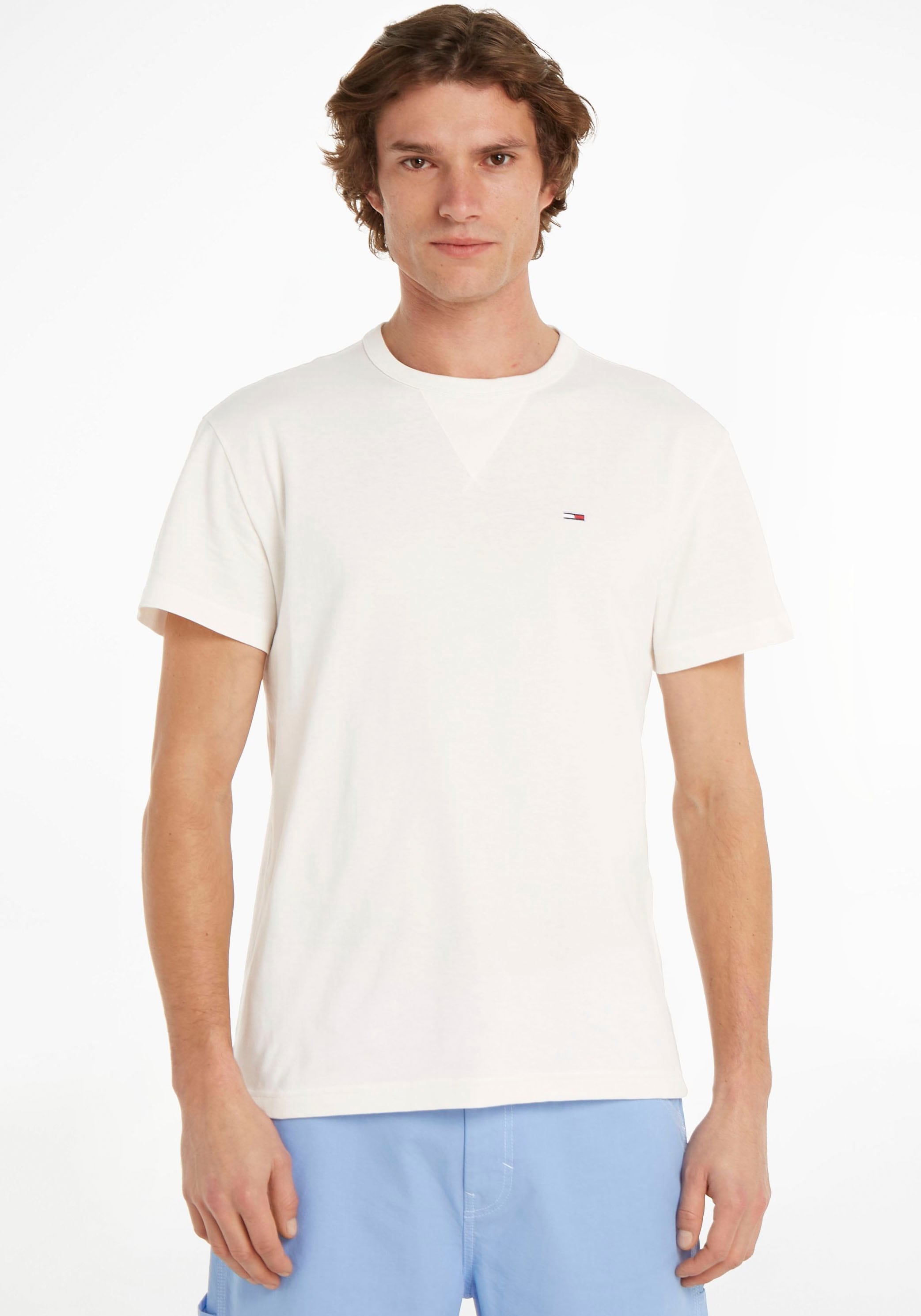 Tommy Jeans T-Shirt »TJM TEE« FLAG RIB CLSC kaufen DETAIL