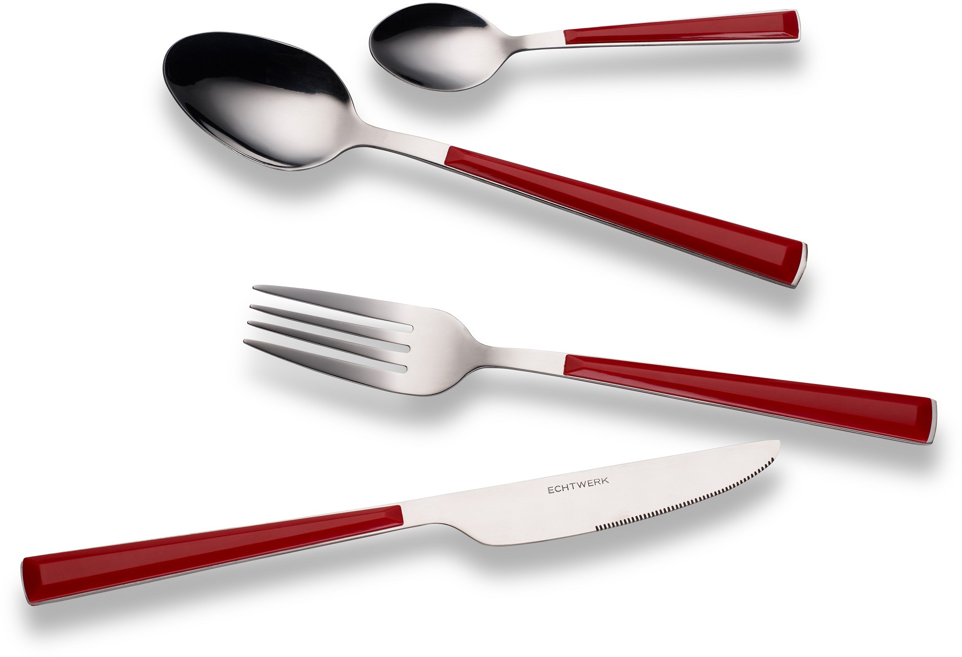 ECHTWERK Besteck-Set »Basic« Camping/Picknickbesteck, Kunststoffgriffe günstig online kaufen