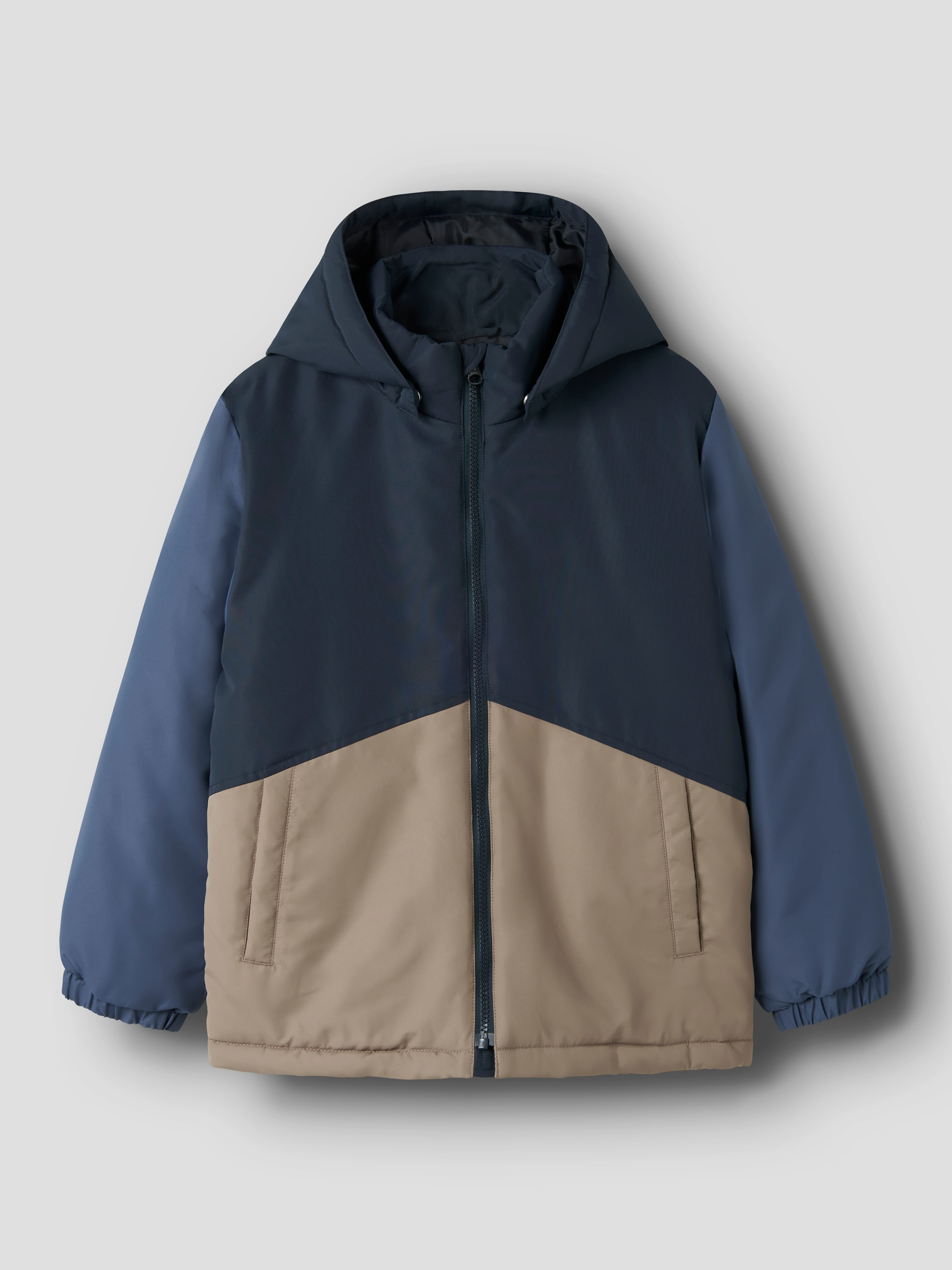 Name It Outdoorjacke »NKMMAX JACKET PA BLOCK« mit Kapuze Kunstfaser, wasserabweisend