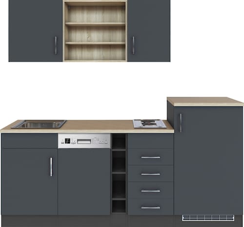 KOCHSTATION Küche »KS-Mali« Breite 210 cm, mit E-Geräten günstig online kaufen