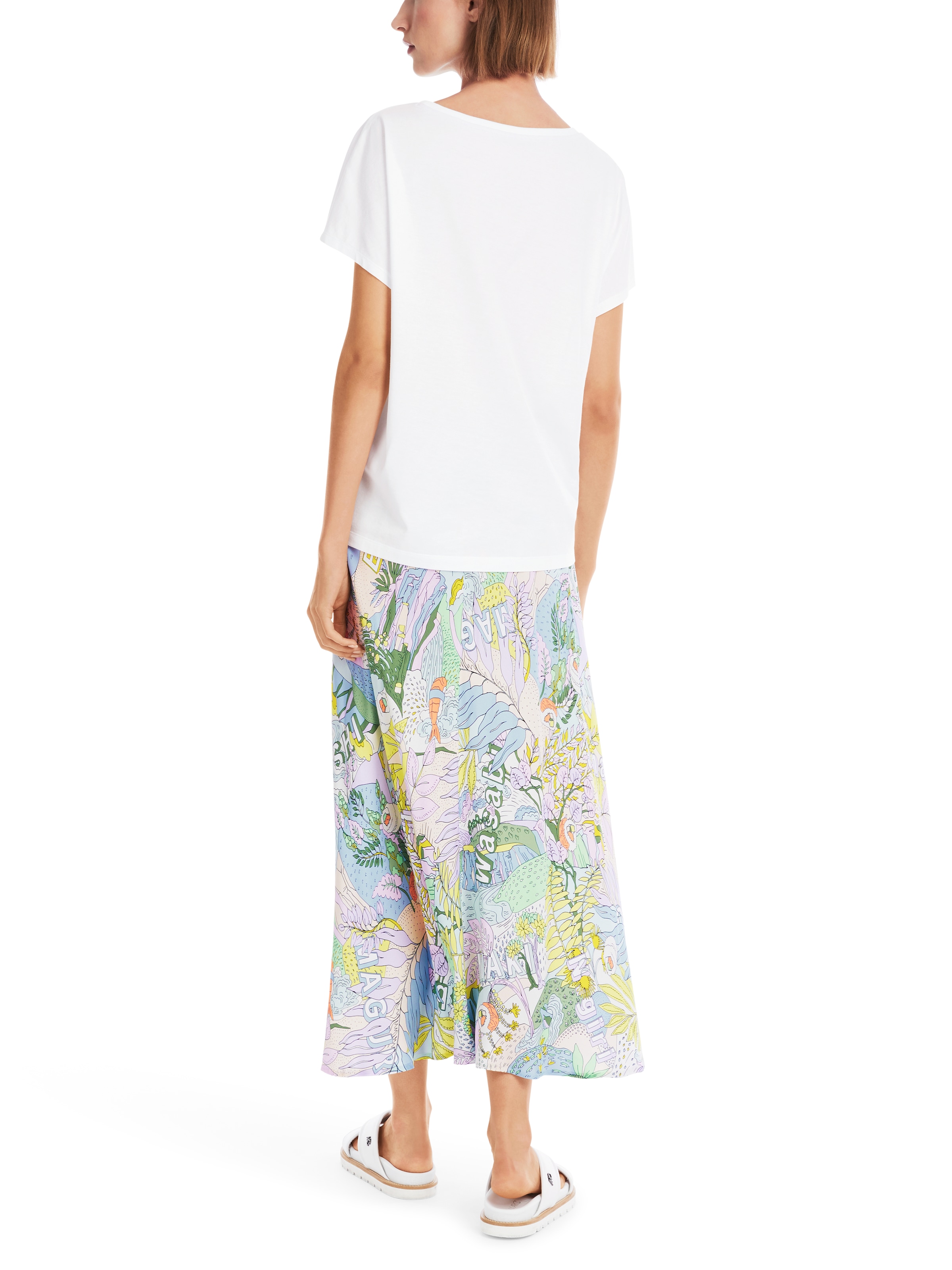 Marc Cain T-Shirt »"Sky Colours" Premium Damenmode«, "Rethink Together" T-Shirt mit Strass