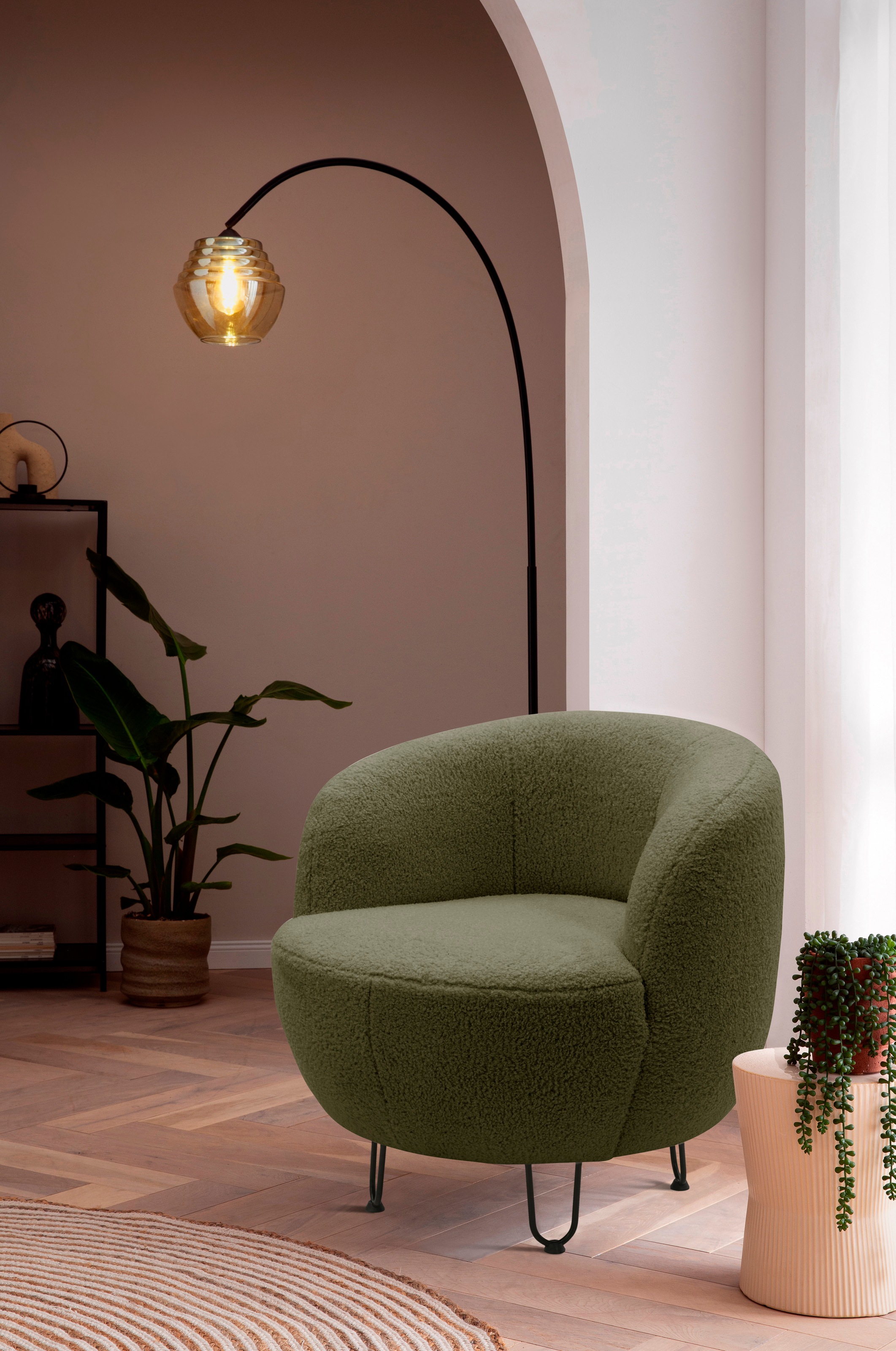 Home affaire Sessel »Anjuli Lieferzeit nur 2 Wochen« Runde Form, perfektes günstig online kaufen