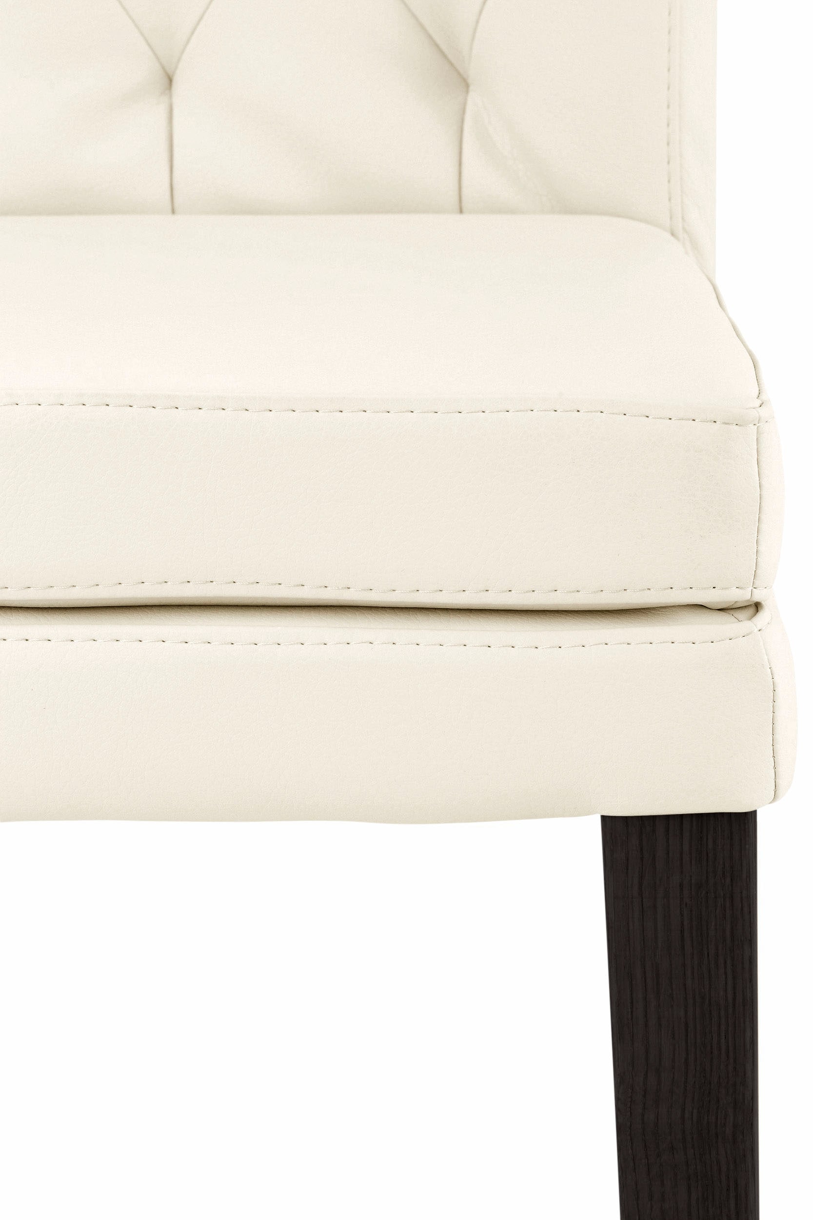 Home affaire 4-Fußstuhl »Colorado«, (Set), 4 St., Kunstleder, Beine aus Buche, wengefarben lackiert, Im 2er, 4er oder 6er-Set