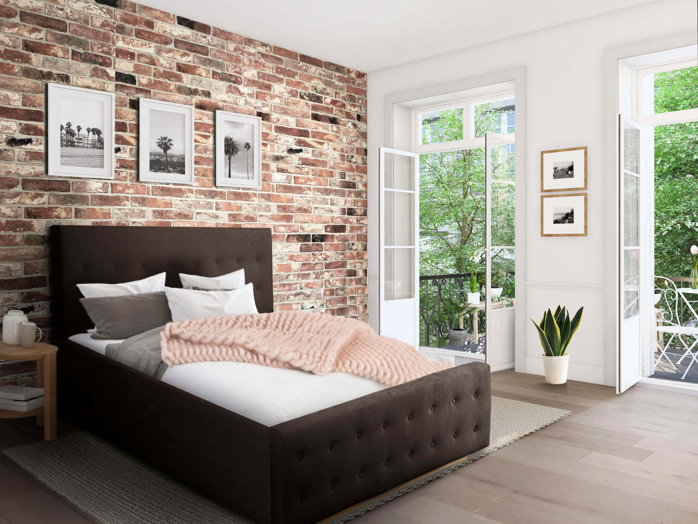 Home affaire Polsterbett "Vaine" in 5 Breiten, auch in Länge 220 cm, incl. günstig online kaufen