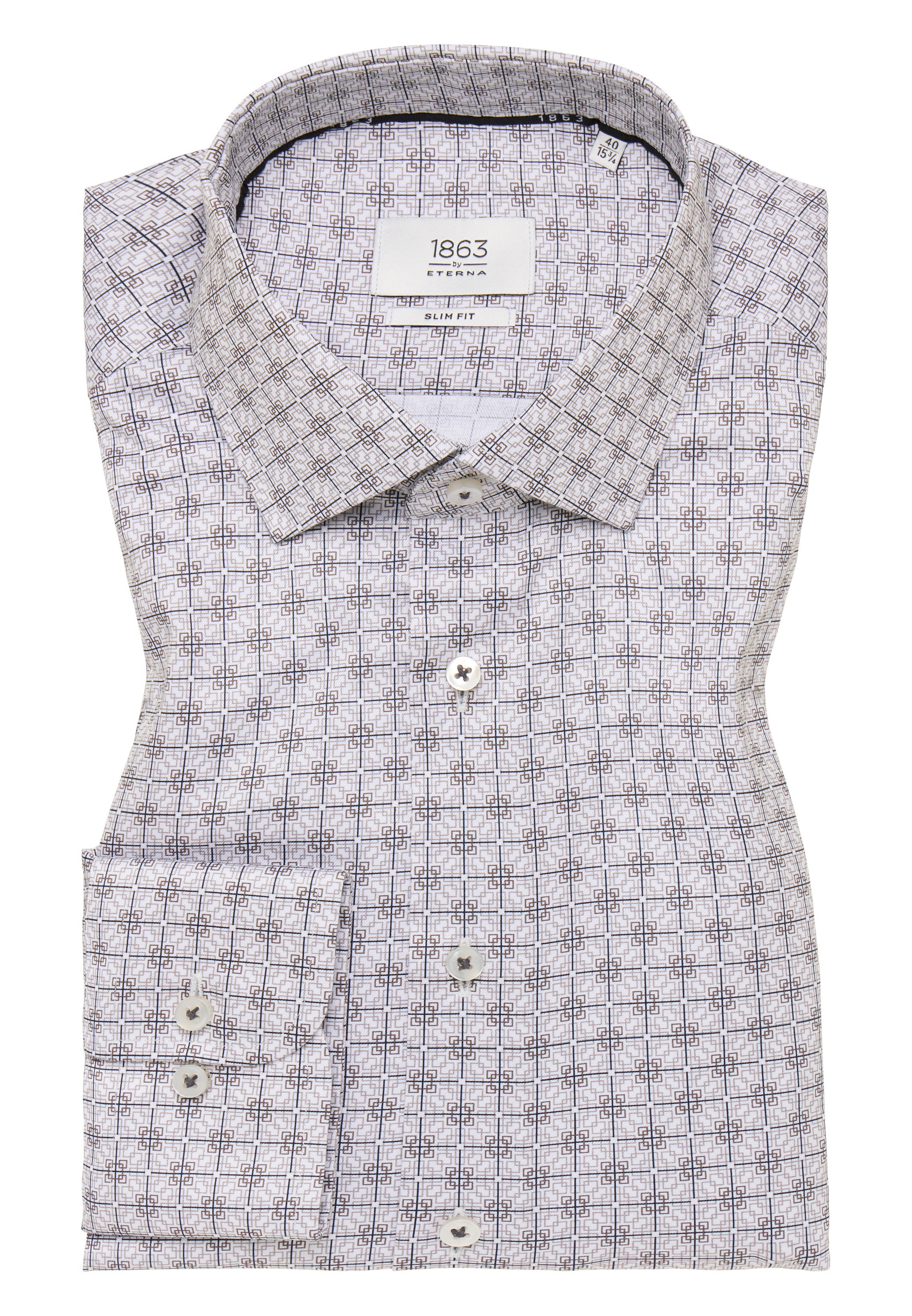 Eterna Langarmhemd »SLIM FIT« NON IRON (bügelfrei)