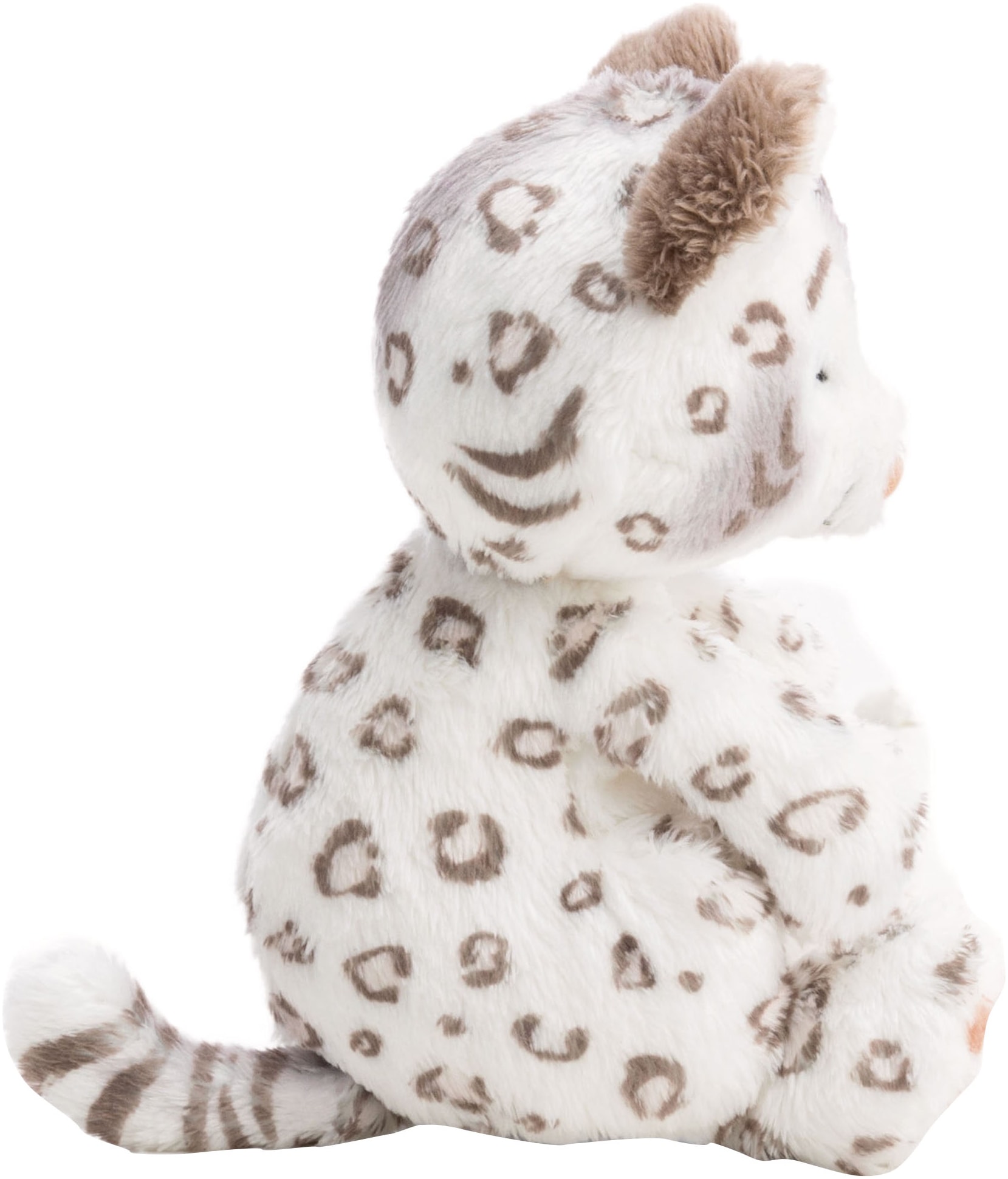 Nici Kuscheltier »Sleeping Pets, Schneeleopard, 12 cm« im Körbchen