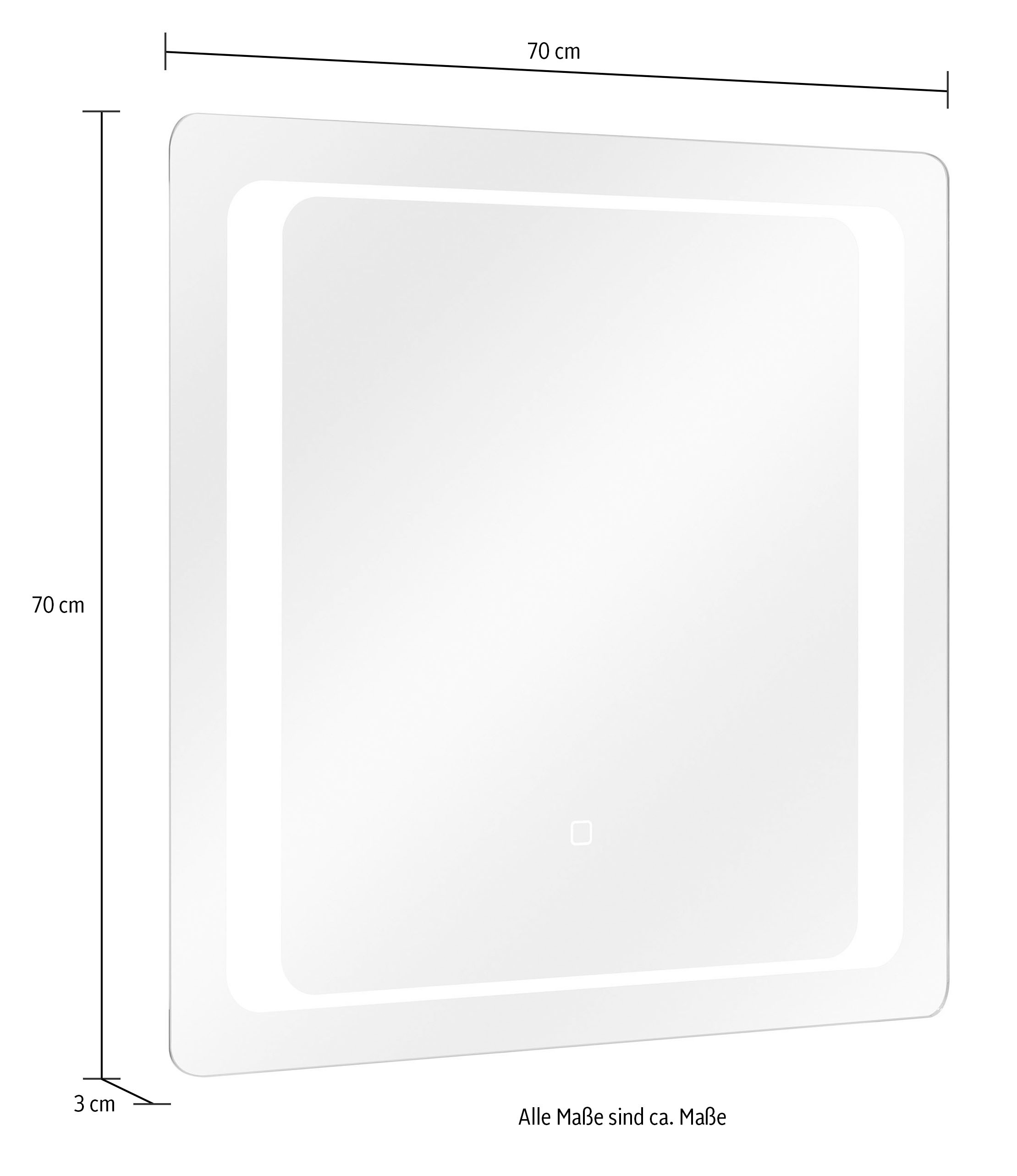 Saphir Badmöbel-Set »Quickset 919 5-teilig, Waschbeckenunterschrank mit LED-Spiegel«, (5 St.), Hochschrank, Unterschrank, Hängeschrank, inkl. Türdämpfer, 6 Türen