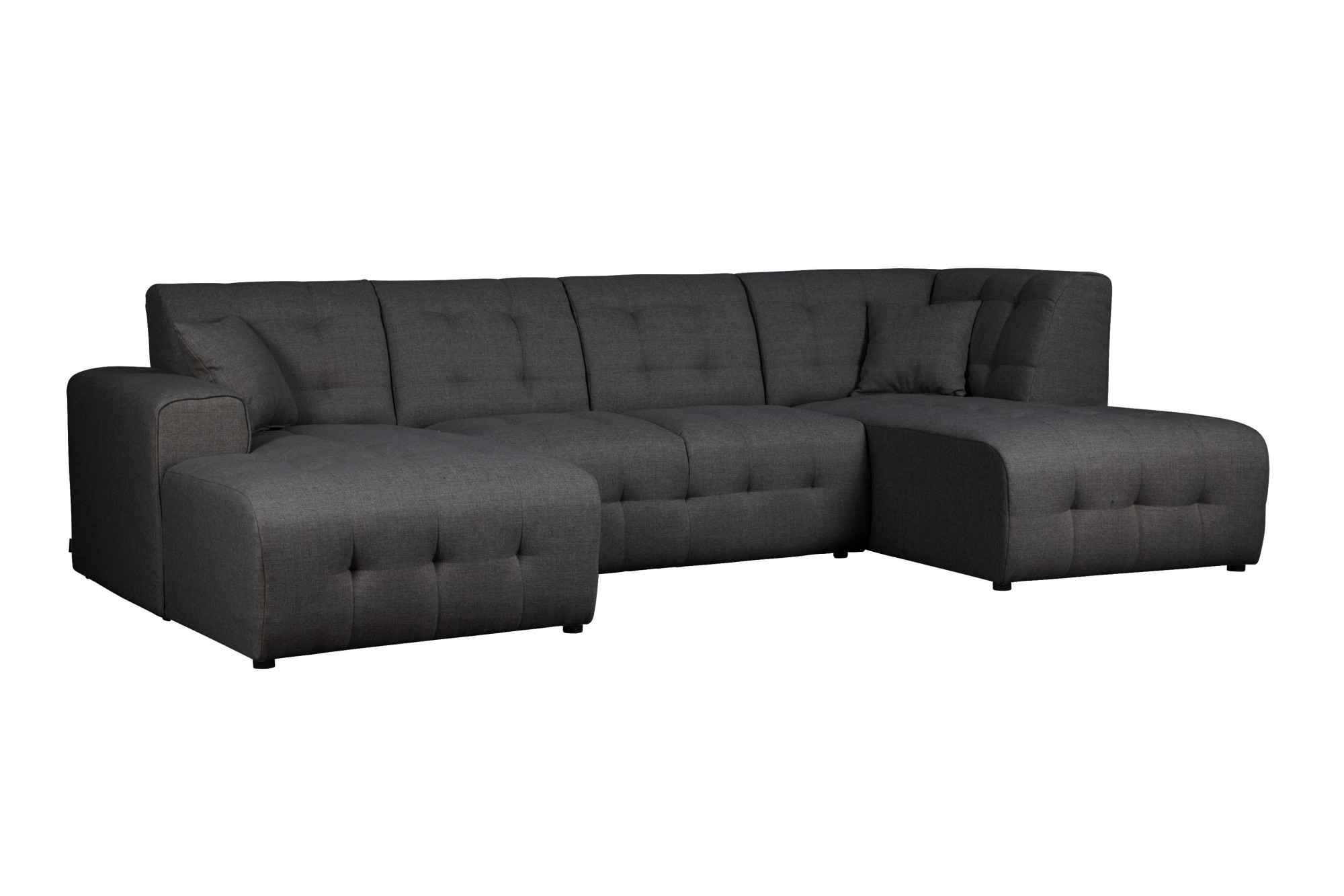 Home affaire Wohnlandschaft »Nosia U-Form«, incl. 2 Zierkissen, mit feiner Steppung