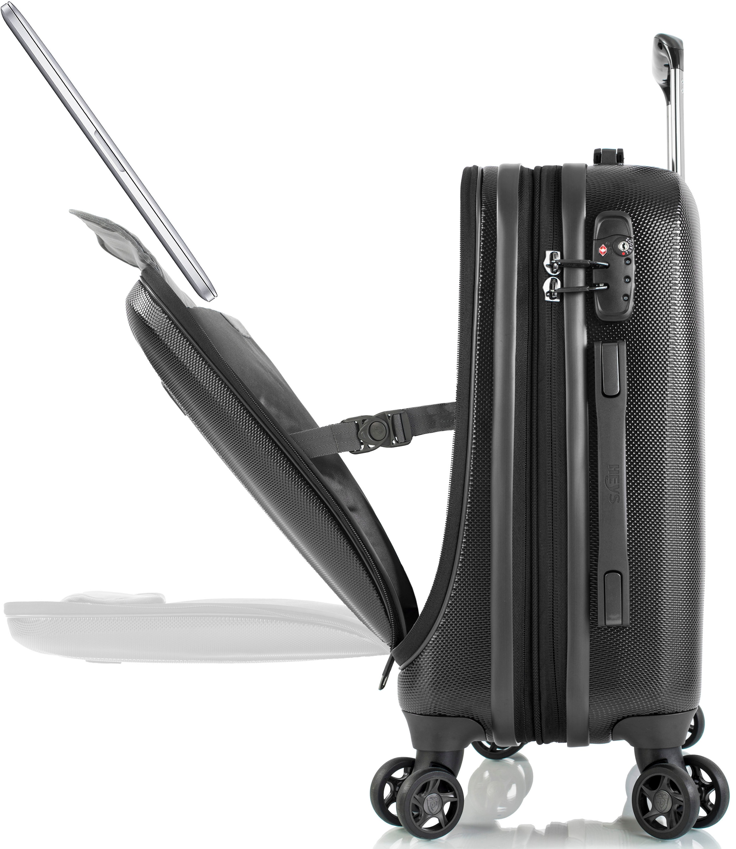 Heys Hartschalen-Trolley »Vantage Smart Access, 53 cm«, 4 Rollen, mit  Frontzugangsfach; mit gepolsterter Laptoptasche online bestellen