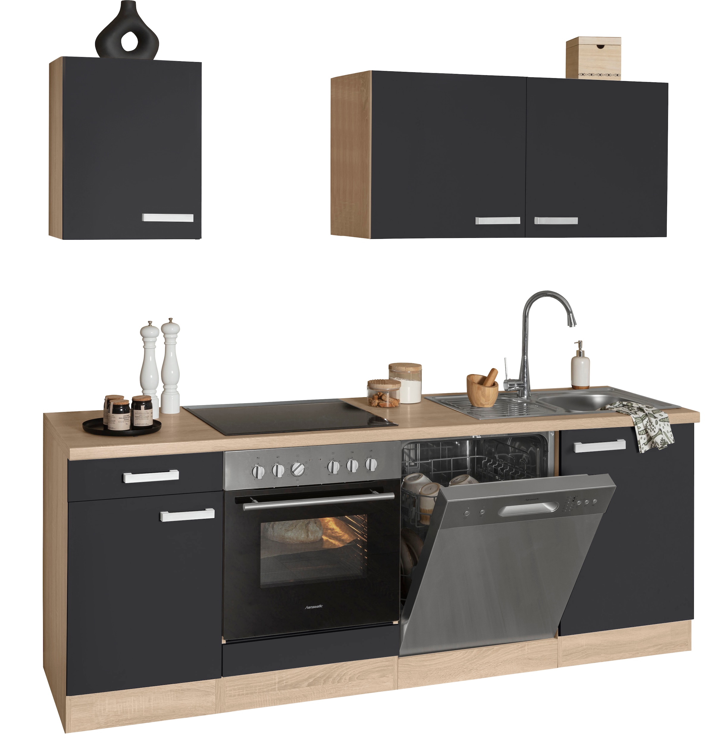 OPTIFIT Küchenzeile »Leer«, Breite mit 210 online kaufen cm, Hanseatic-E-Geräten