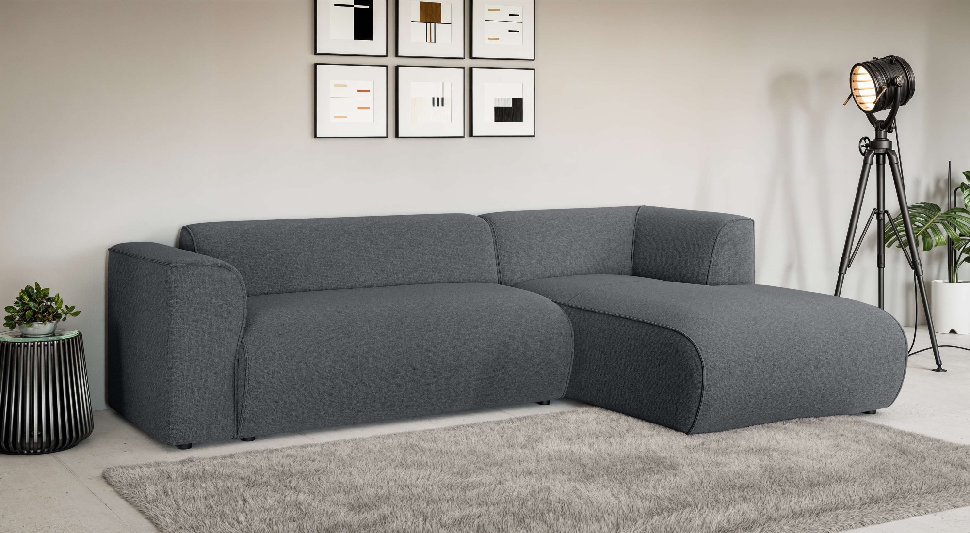 INOSIGN Ecksofa »MERID L-Form (257 cm), zeitlos & stilvolles Design,«, Aufw günstig online kaufen