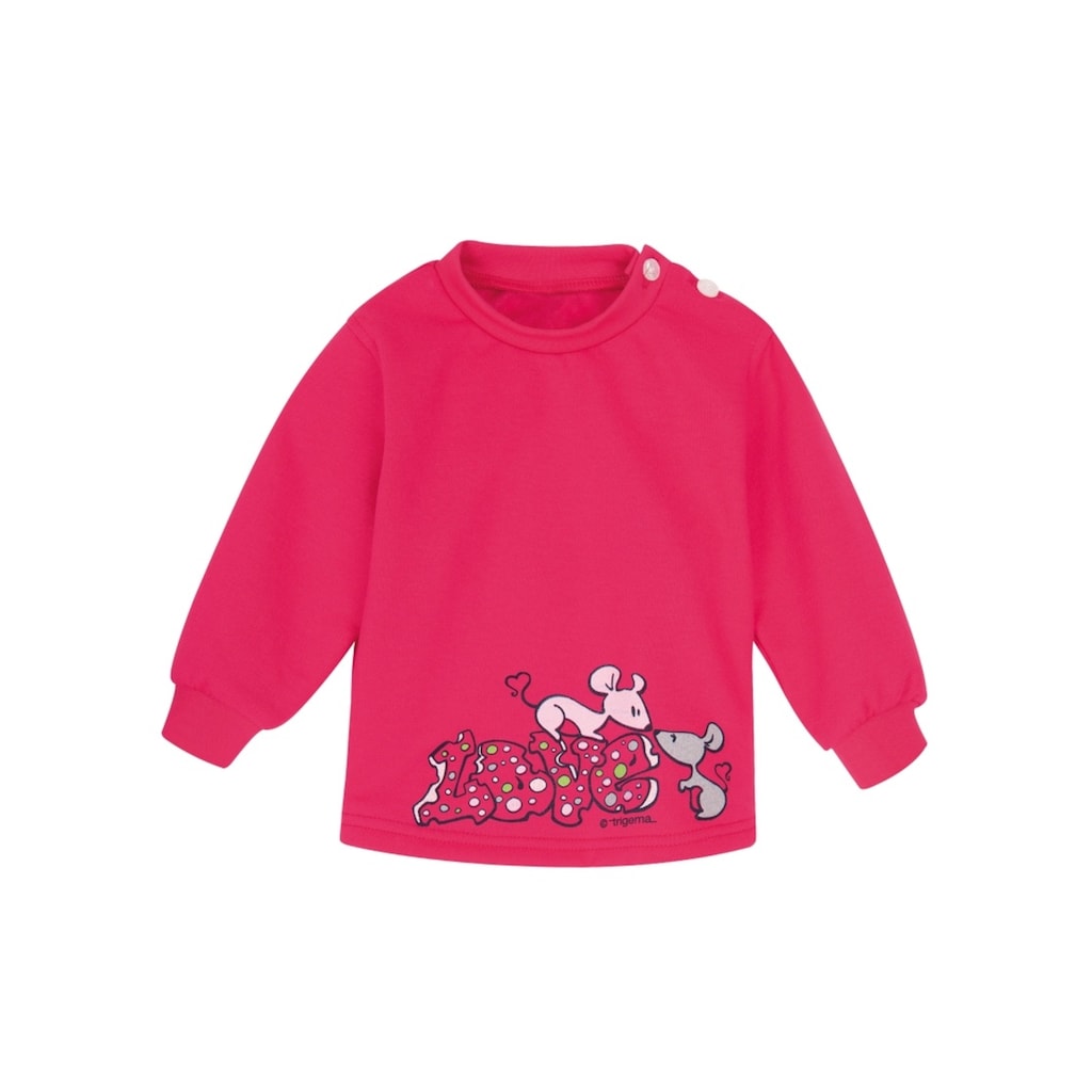 Trigema Sweatshirt »TRIGEMA Sweatshirt mit süßem Mäuse-Print«