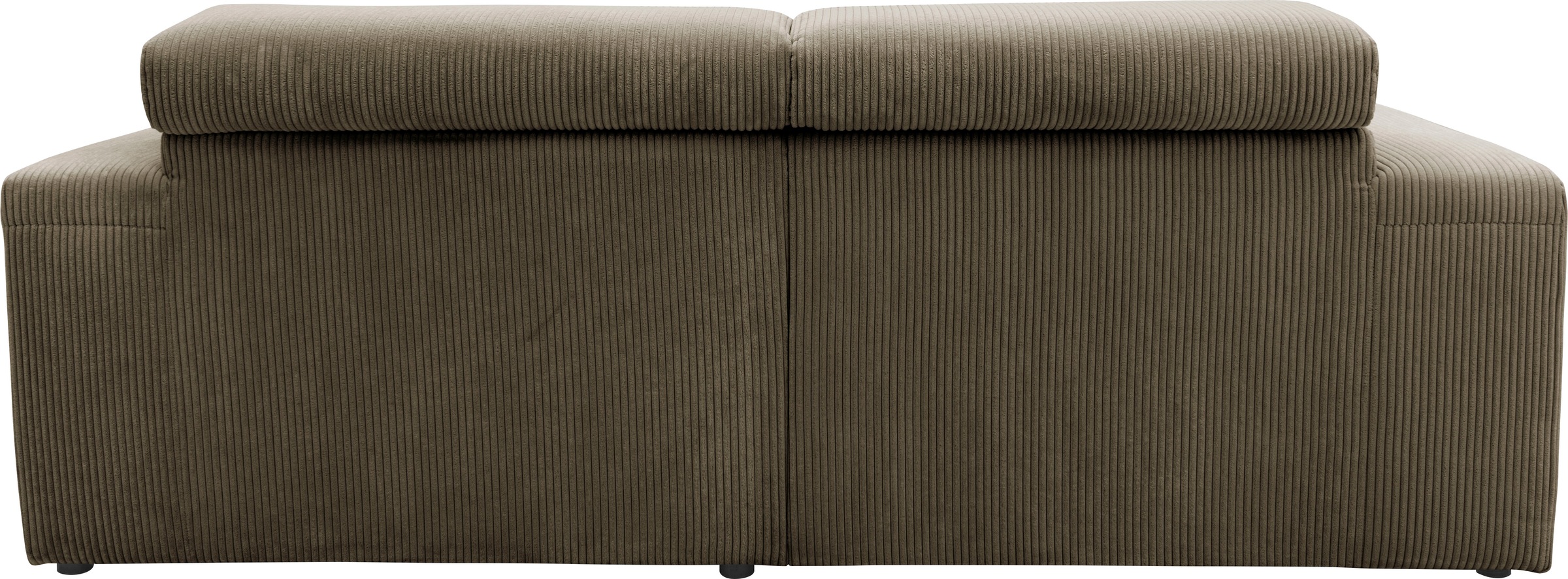 DOMO collection Ecksofa »Brandon kleine Ausführung B/T/H: 214/100/80 cm«, Mit Kopfteilverstellung, auch in Leder und Cord, L-Form