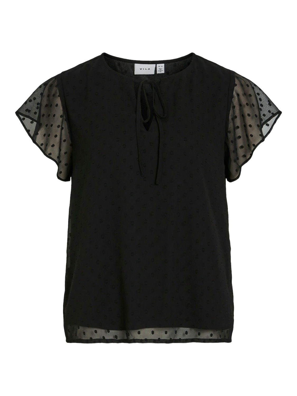 Vila Kurzarmshirt »VIEDEE C/S V-NECK TOP - NOOS«