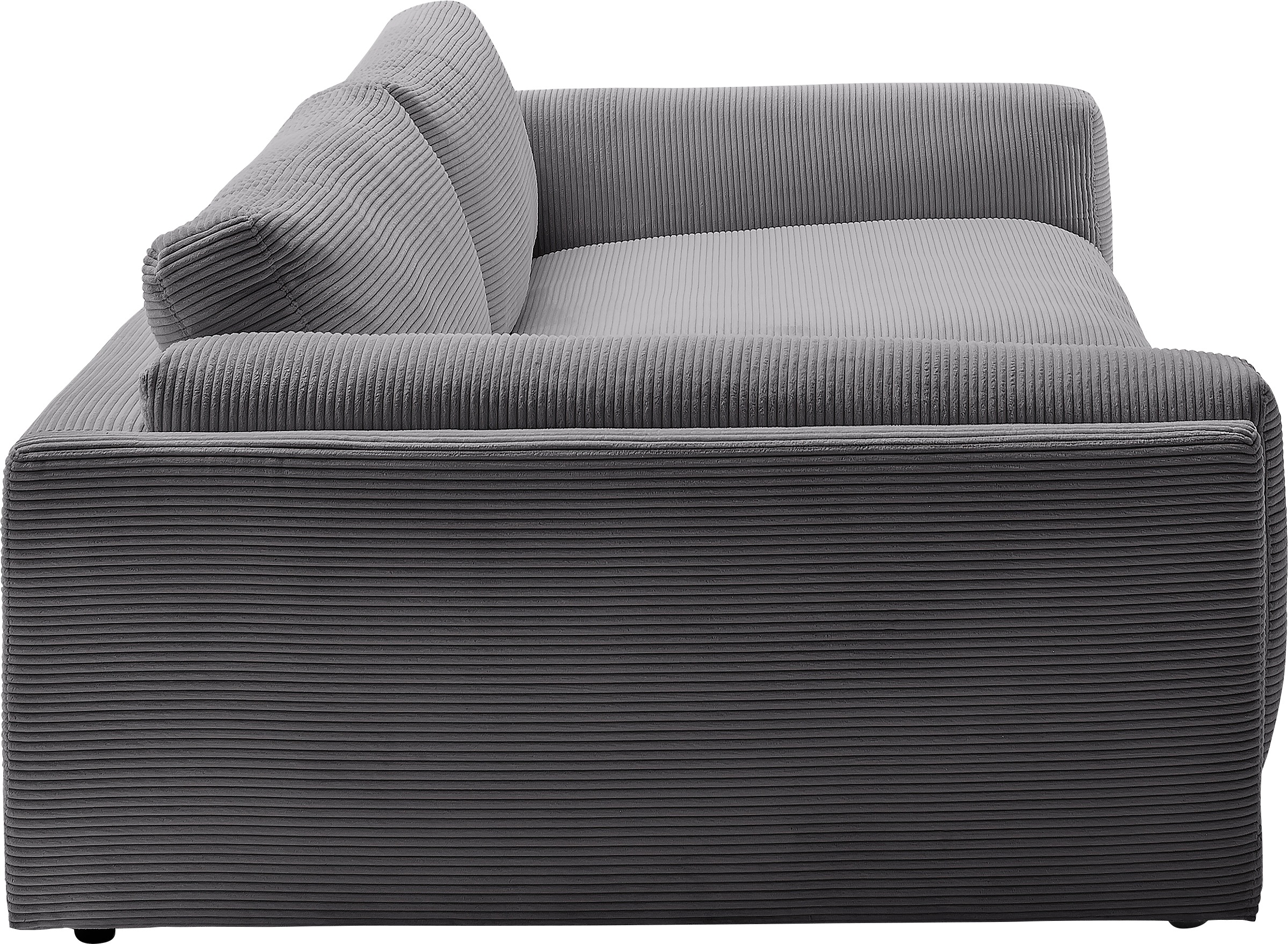 3C Candy Big-Sofa »Karalis mit extra großer Sitztiefe, elegantes Mega Sofa zum Relaxen,«, auch in Cord- oder Leder-Bezug, lose Kissen, loungige Bequemlichkeit