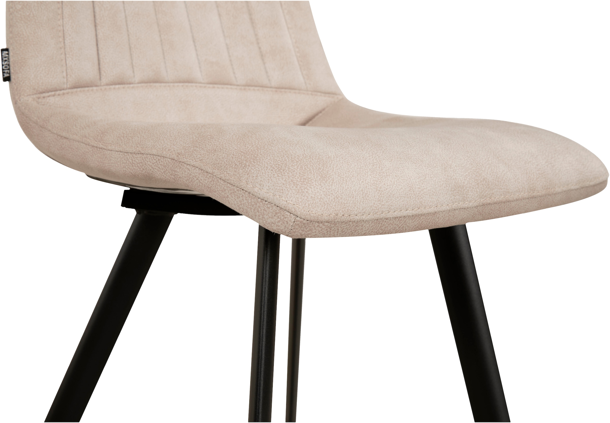 OMG Design Esszimmerstuhl »Pluto«, (Set), 2 St., Stoff, pflegeleichte Microfaser, Lederoptik