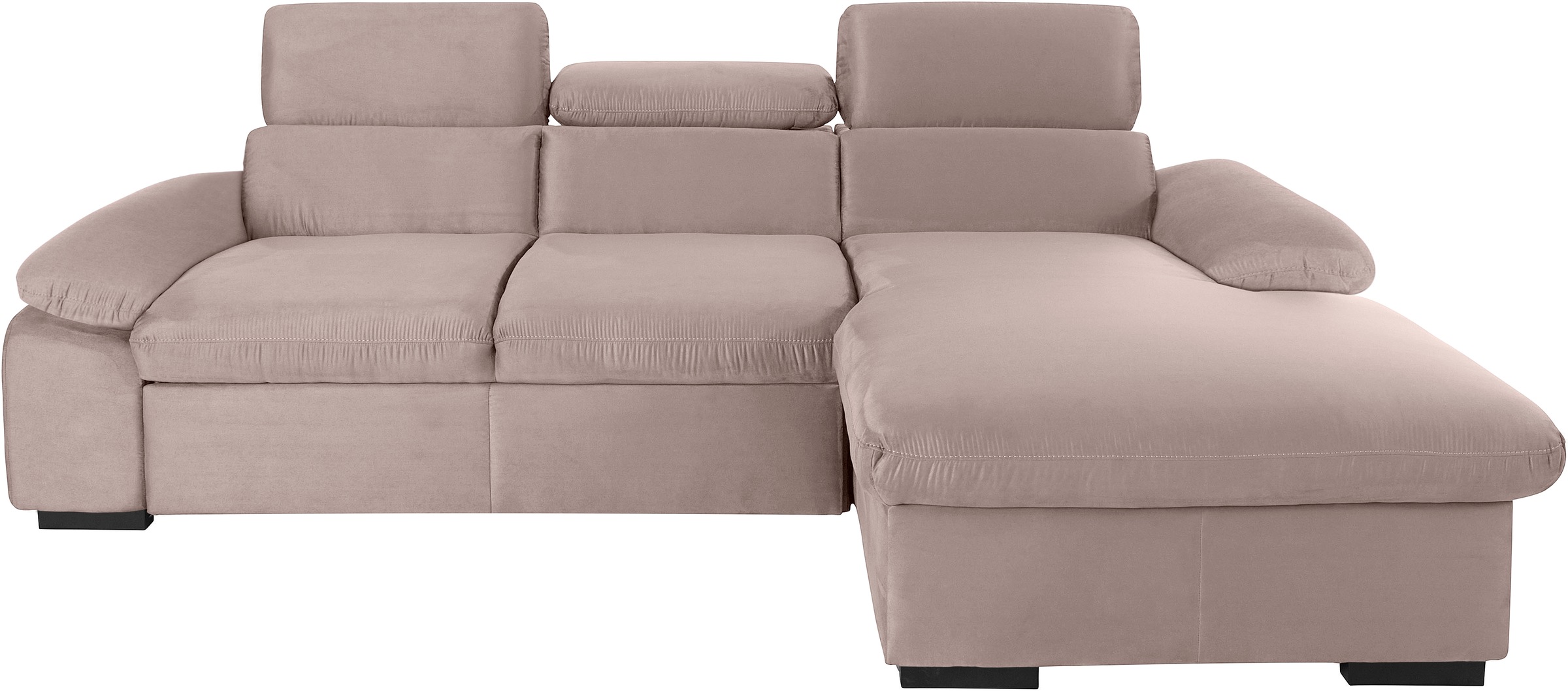 COTTA Ecksofa »Lola L-Form mit Kopfteilfunktion & Hocker«, (Set, mit Hocker günstig online kaufen