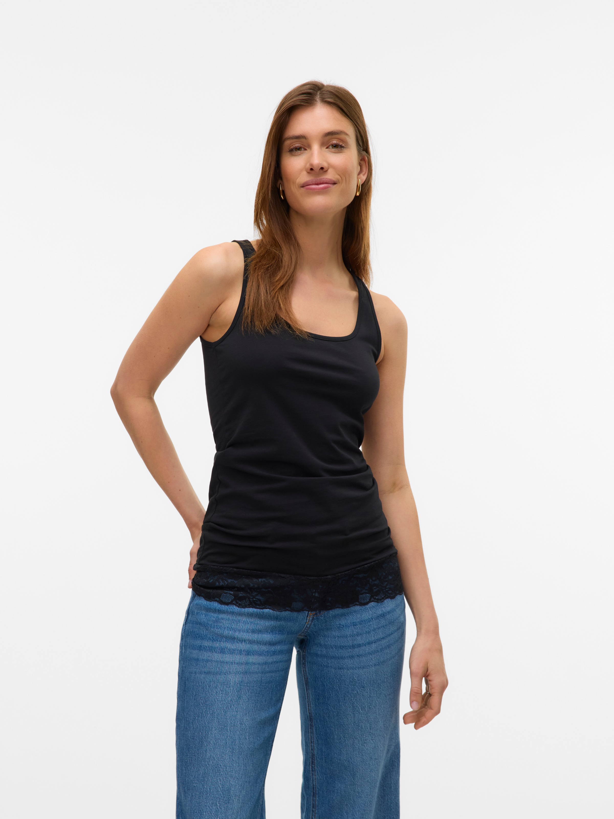 Vero Moda Tanktop »VMMAXI MY LACE LONG TANK JRS NOOS«