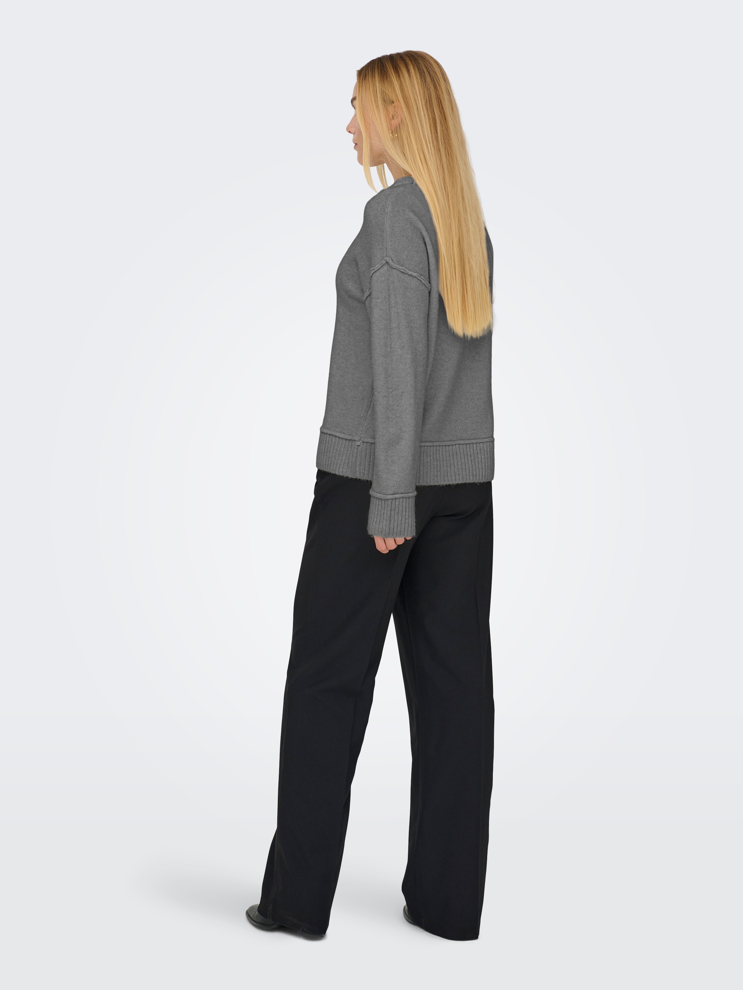 ONLY Strickpullover »ONLHAZEL LS DETAIL O-NECK  BF KNT«