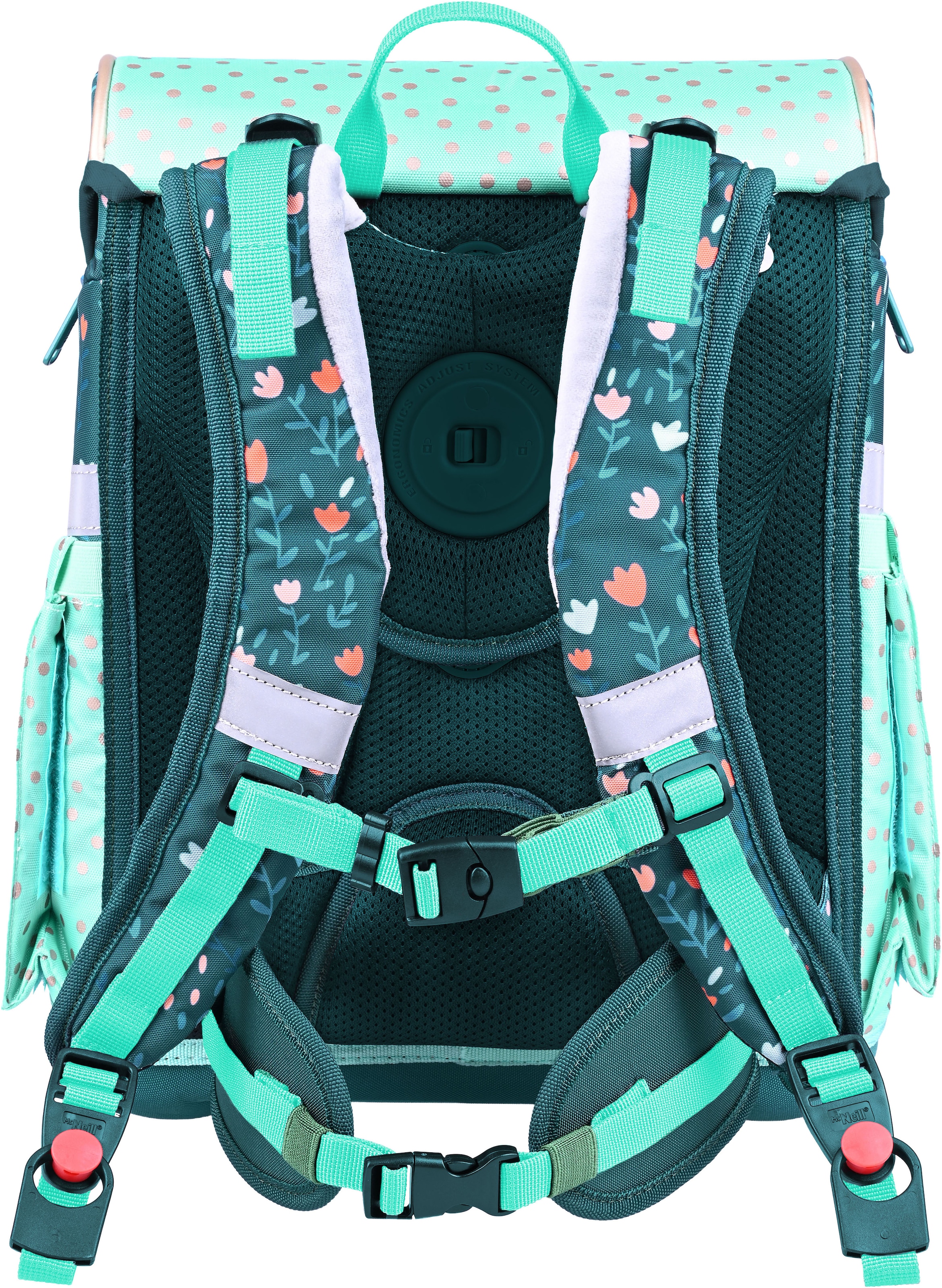 McNeill Schulranzen »Primo, inkl. Etui, Turnbeutel,« Reflektierende Streifen auf den Schultergurten;Retroreflektierende Flächen