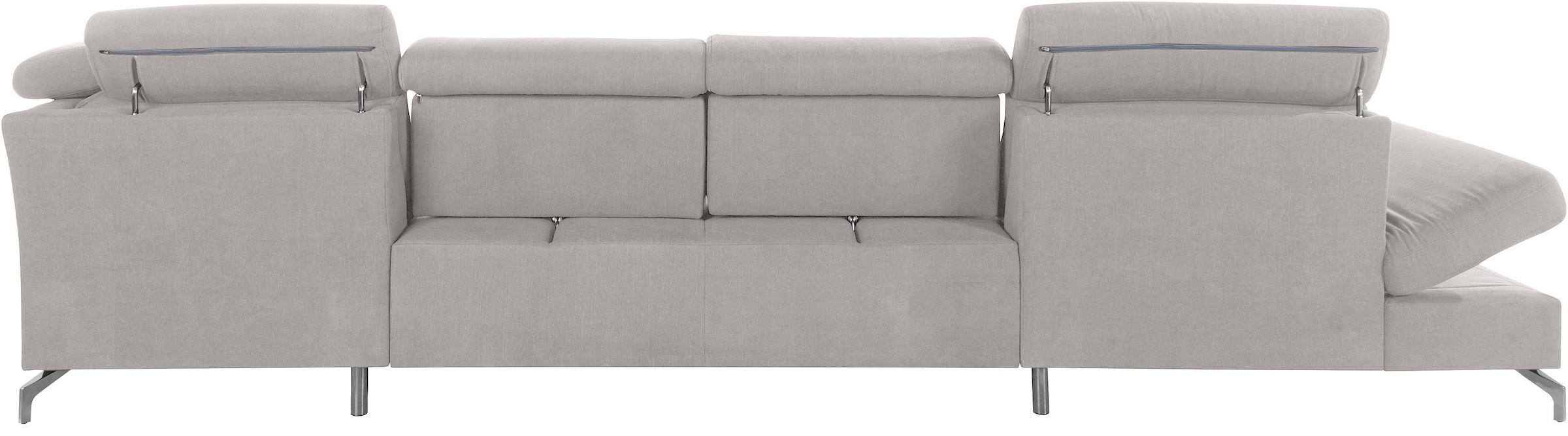 sit&more Wohnlandschaft »Brisbane U-Form«, Fußhöhe 12 cm, inklusive Sitztiefen-, Armteil- und Kopfteilverstellung