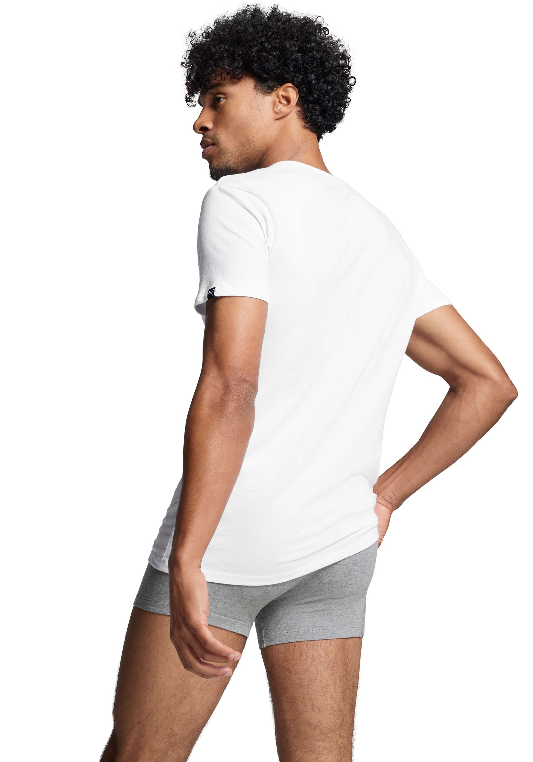 PUMA T-Shirt 2er-Pack,  Rundhalsausschnitt, Kurzarm, Regular Fit, elastisch