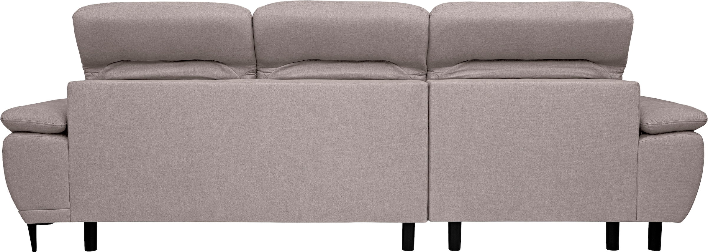 WERK2 Ecksofa »Focus-S, inkl. elektr. Sitzvorzug, manuelle Kopfteilverstellung« elektr. Sitztiefenverstellung, flexible Kopfstützen, 12cm Füße, L-Form