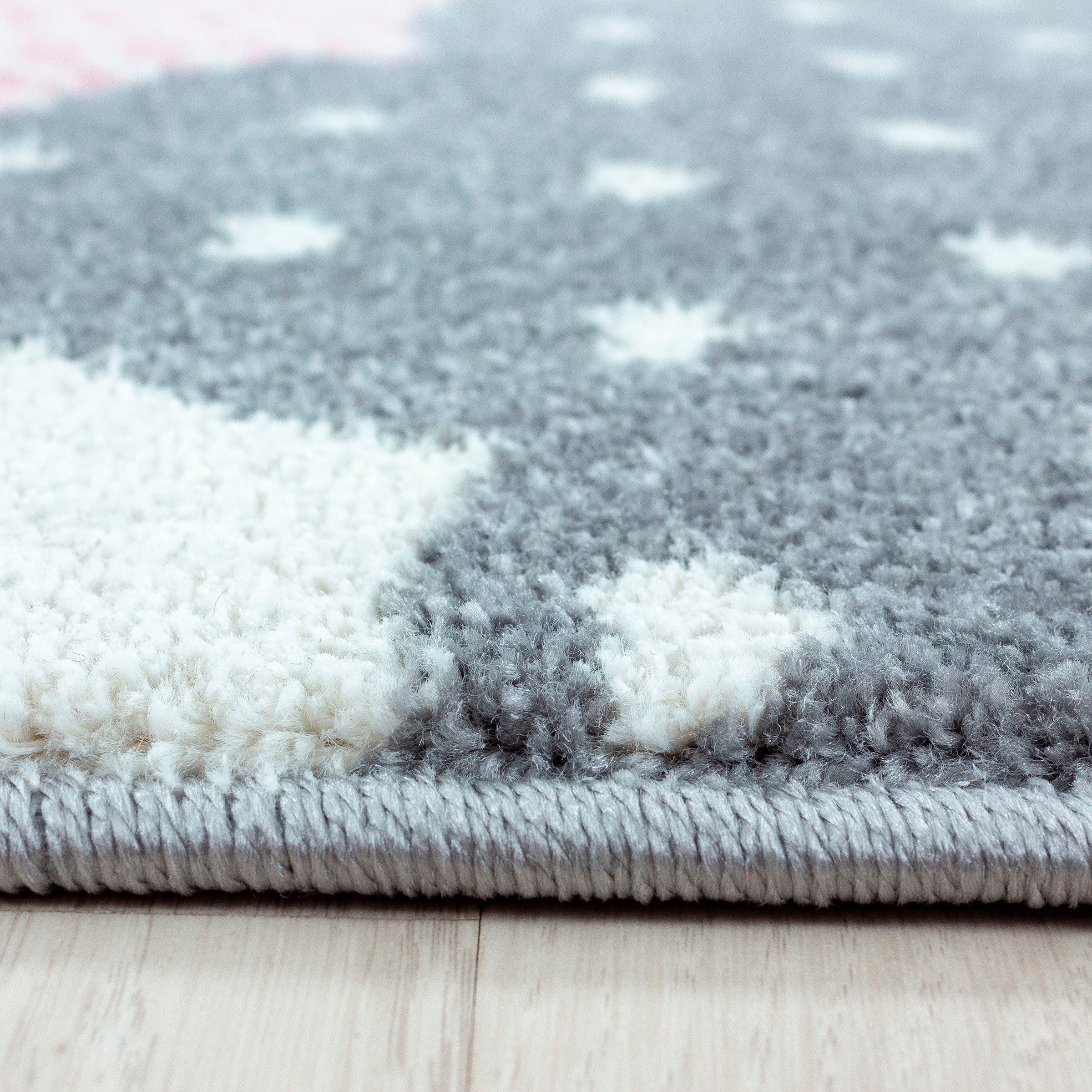 Ayyildiz Teppiche Kinderteppich »Bambi 820«, rund, 11 mm Höhe, auch in rechteckig, Wolken Motiv, Kurzflor