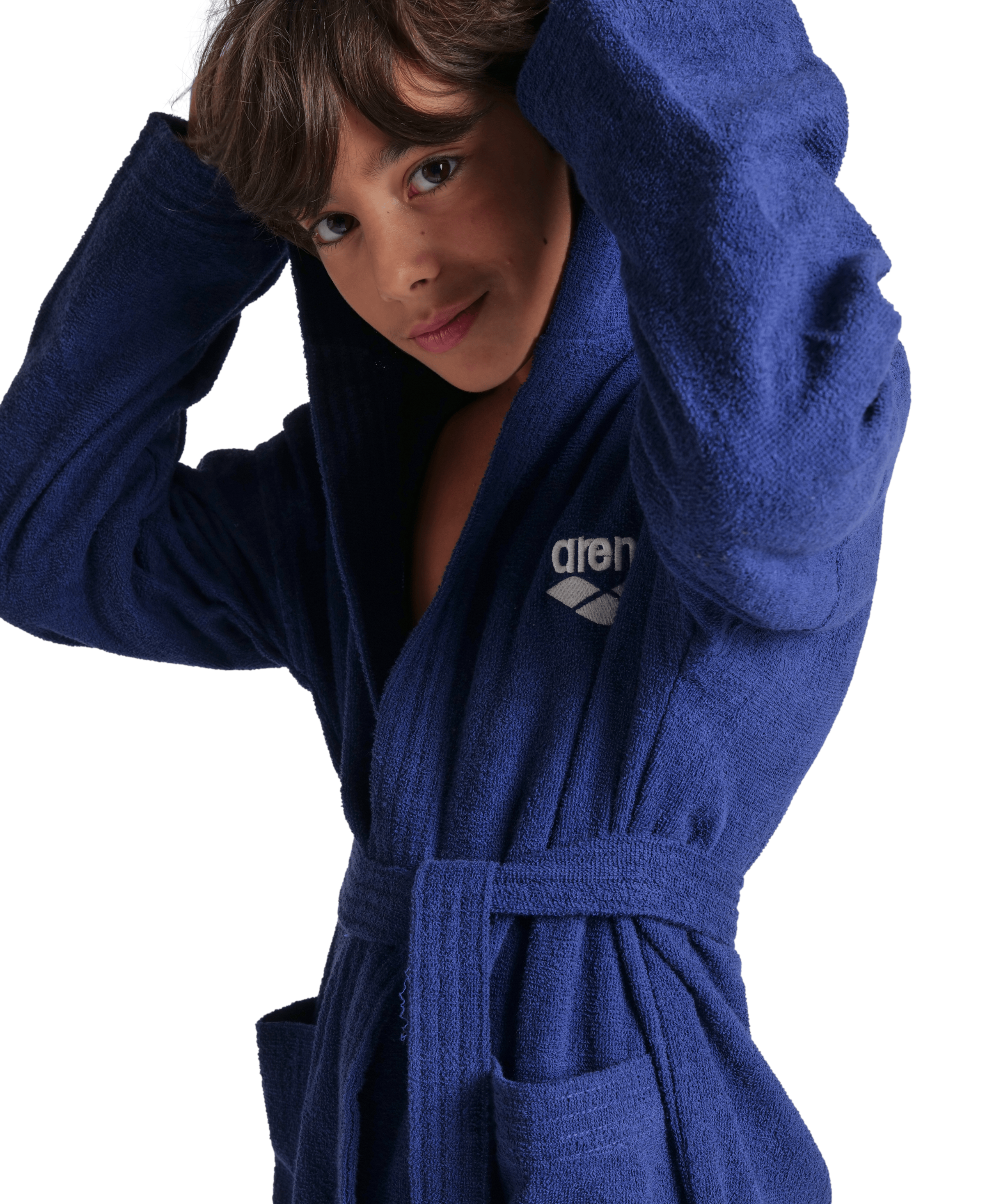 Arena Bademantel »arena Kinder Junior Zeppelin Bademantel« Bademantel, Kinder, Mädchen, Jungen, Schwimmbad, weich, gemütlich