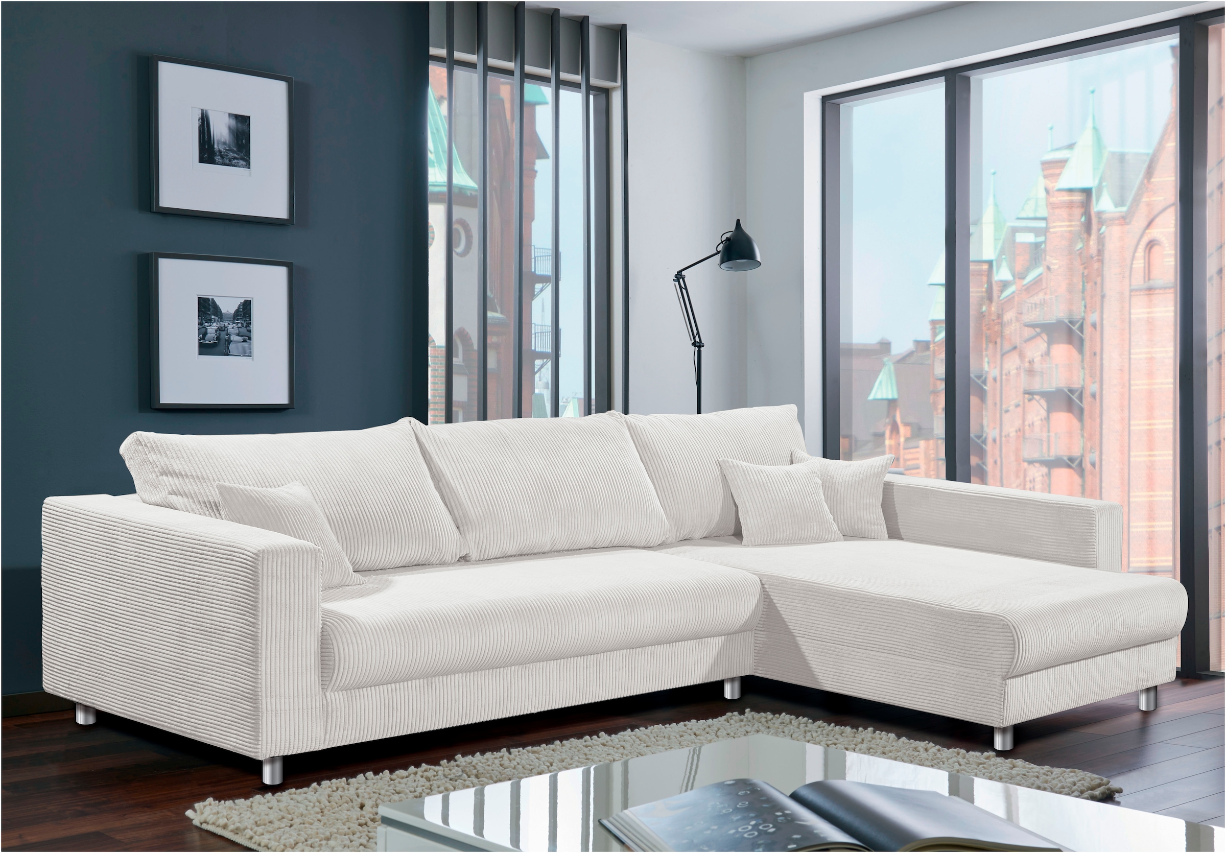 Home affaire Ecksofa »153« Inkl. Schlaffunktion und großen Strauraum günstig online kaufen