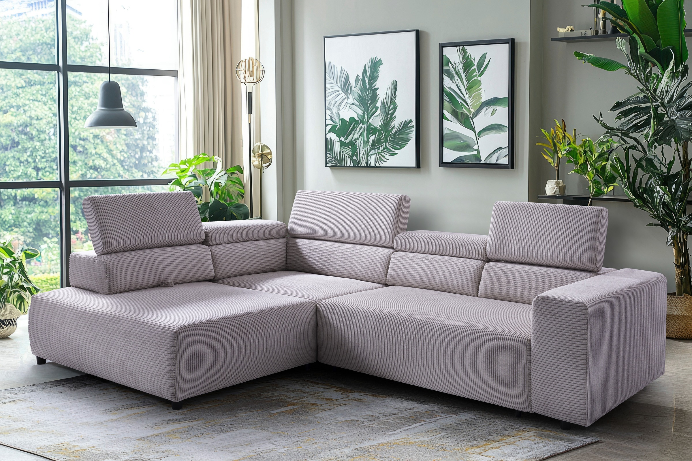 exxpo - sofa fashion Ecksofa »VITTORIO«, inkl. Kopfteil- und Sitztiefenvers günstig online kaufen