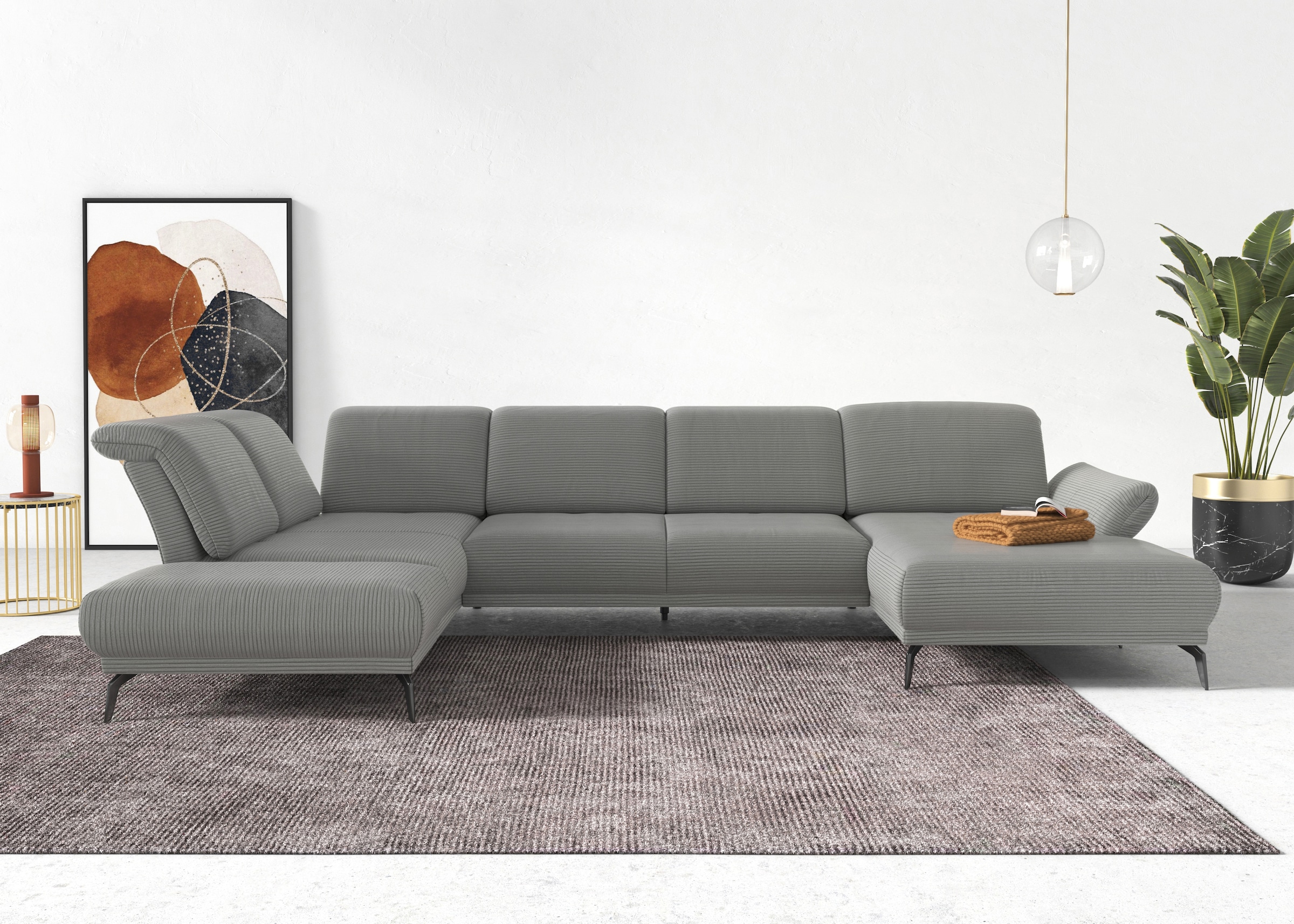 sit&more Wohnlandschaft »Coco U-Form« Sitztiefen-, Arm- und Kopfteilverstel günstig online kaufen