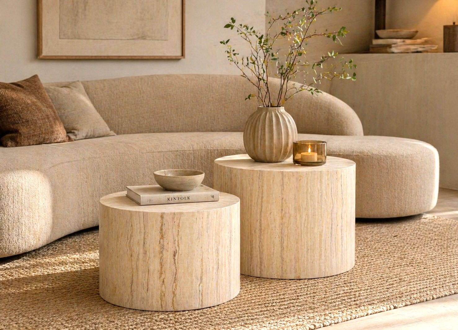 ACTONA GROUP Couchtisch »Dice 2er Set - Steinoptik, modern & stilvoll, skandinavischen Design« Couchtisch, Beistelltisch, OTTOs Choice,  OTTOs Choice, Pflegeleichter Beistelltisch, vielseitig, robust