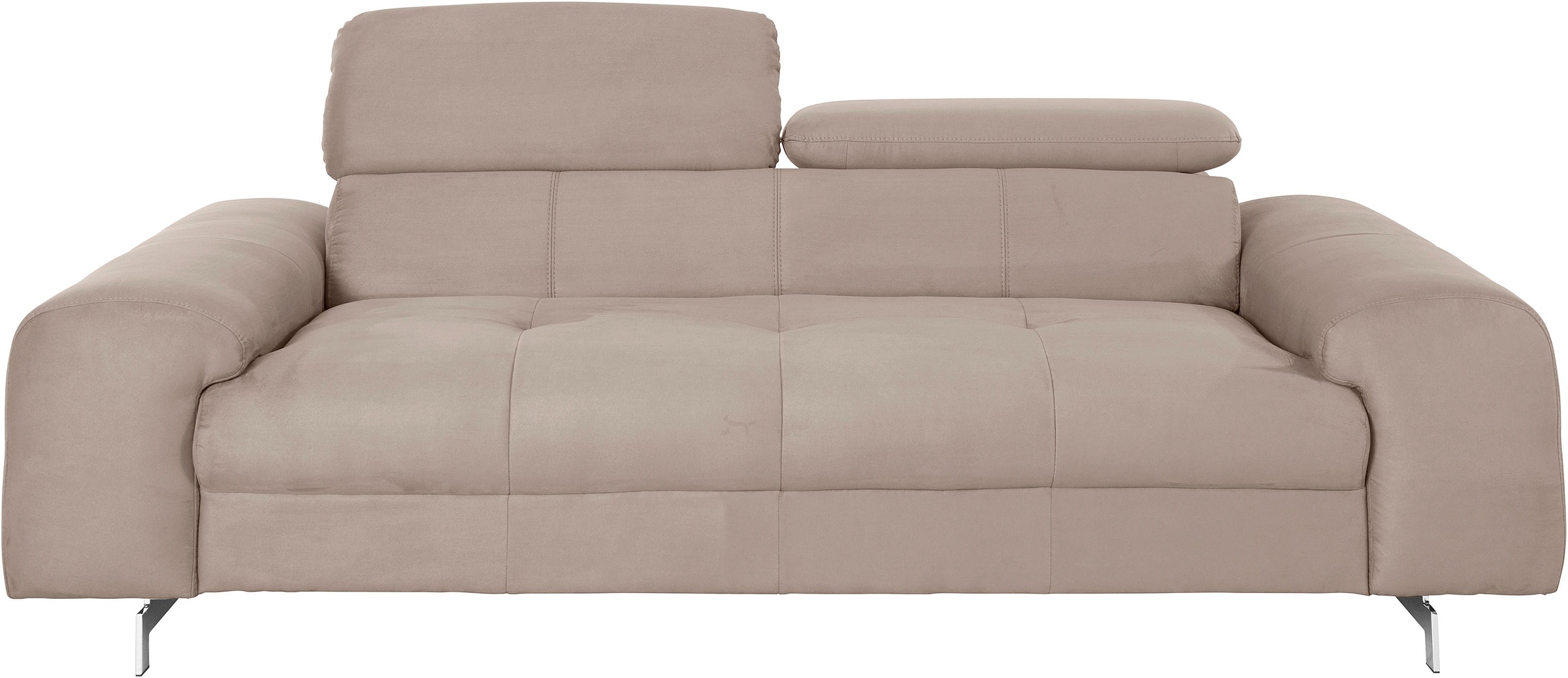 COTTA 3-Sitzer »Chef« Big-Sofa mit Kopfteilverstellung, edle Metallkufen günstig online kaufen