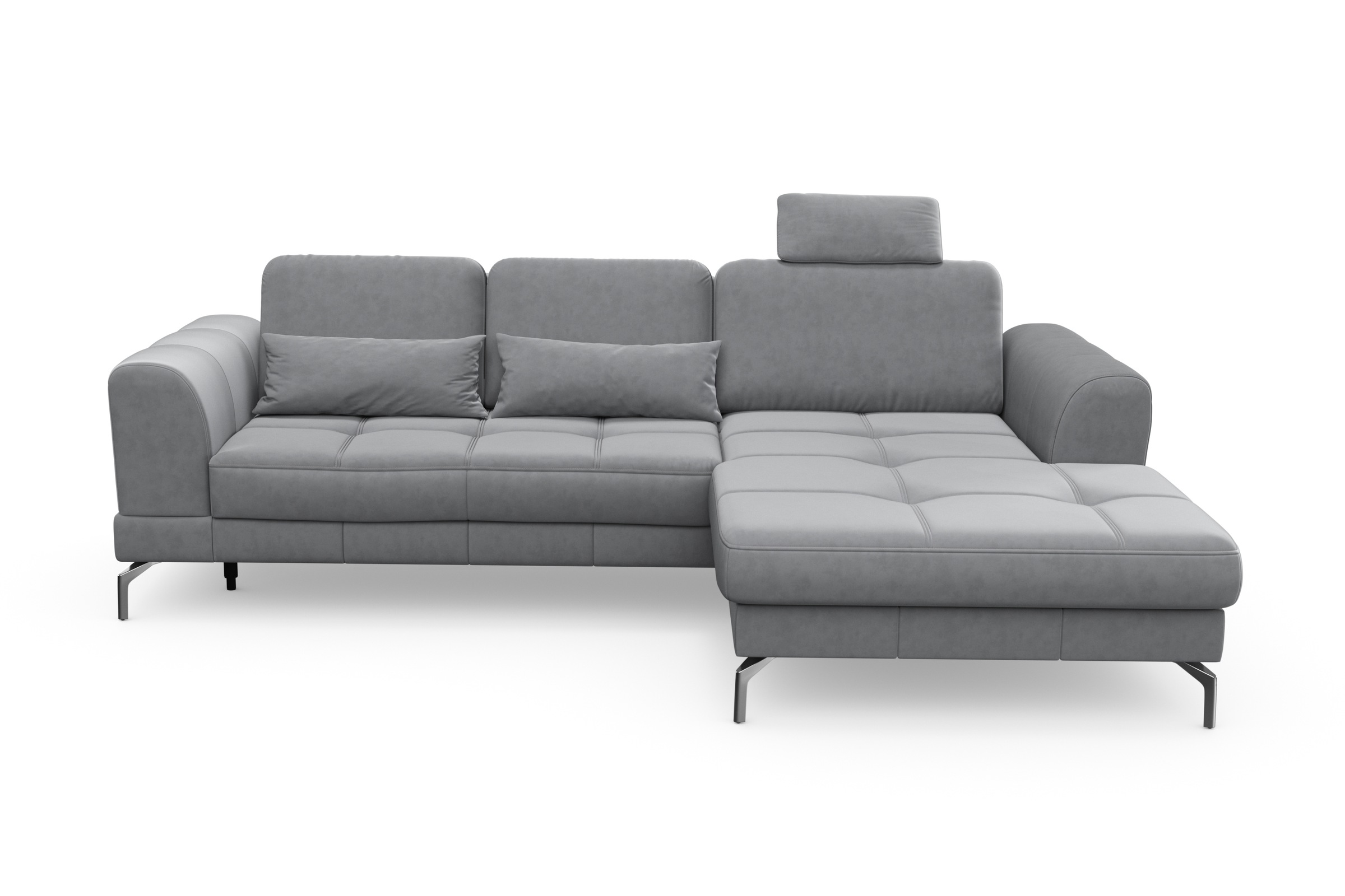 sit&more Ecksofa »Bendigo L-Form«, inklusive Sitztiefenverstellung, Bodenfreiheit 15 cm, 2 Fußfarben