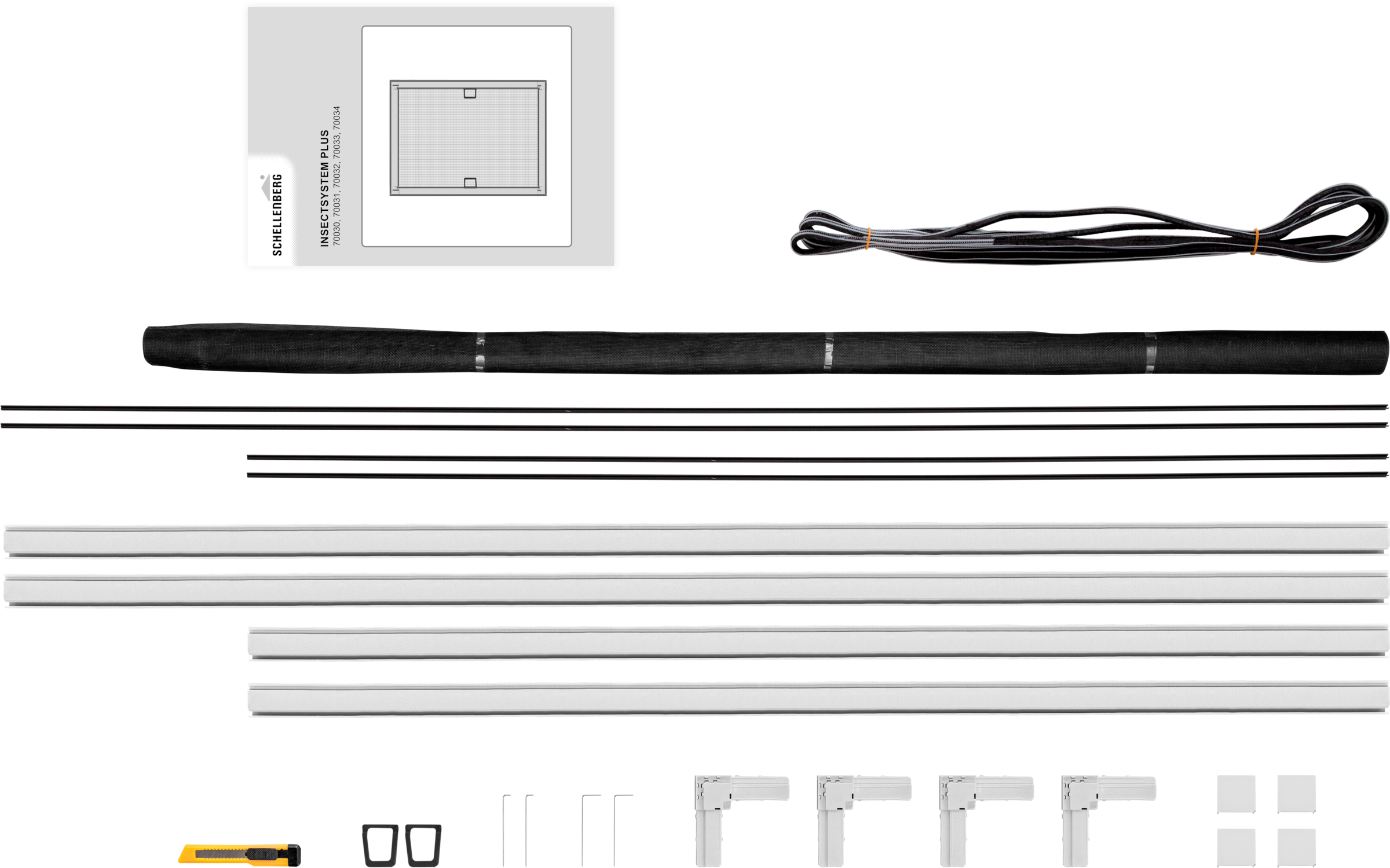 SCHELLENBERG Insektenschutz-Fensterrahmen »Fliegengitter Fenster Plus«, aus Aluminium, 100 x 120 cm und 130 x 150 cm, anthrazit und weiß