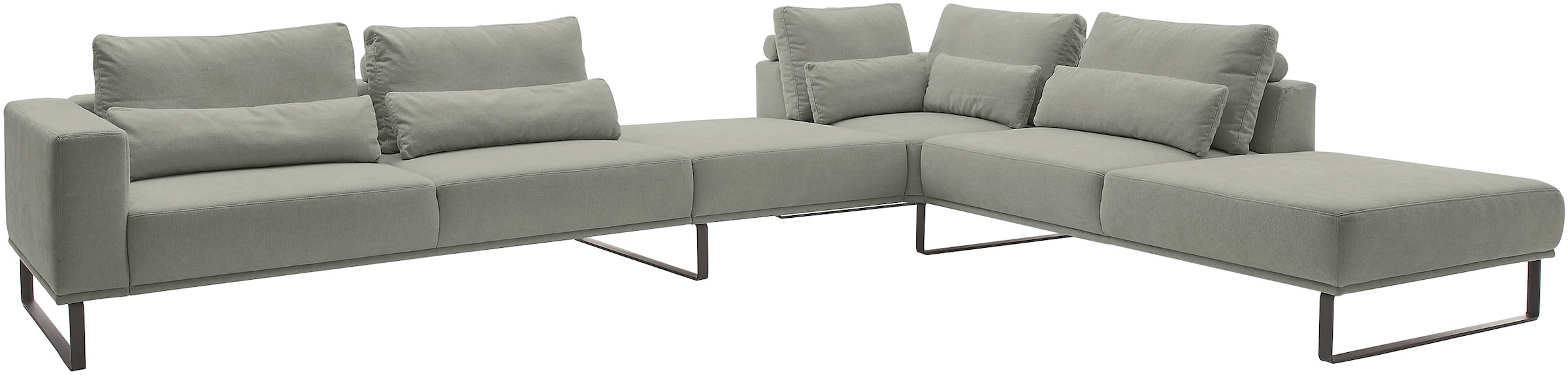 Musterring Ecksofa mit Zwischenhocker, wahlweise mit Funktion und Kissen, Maße 290 x 308