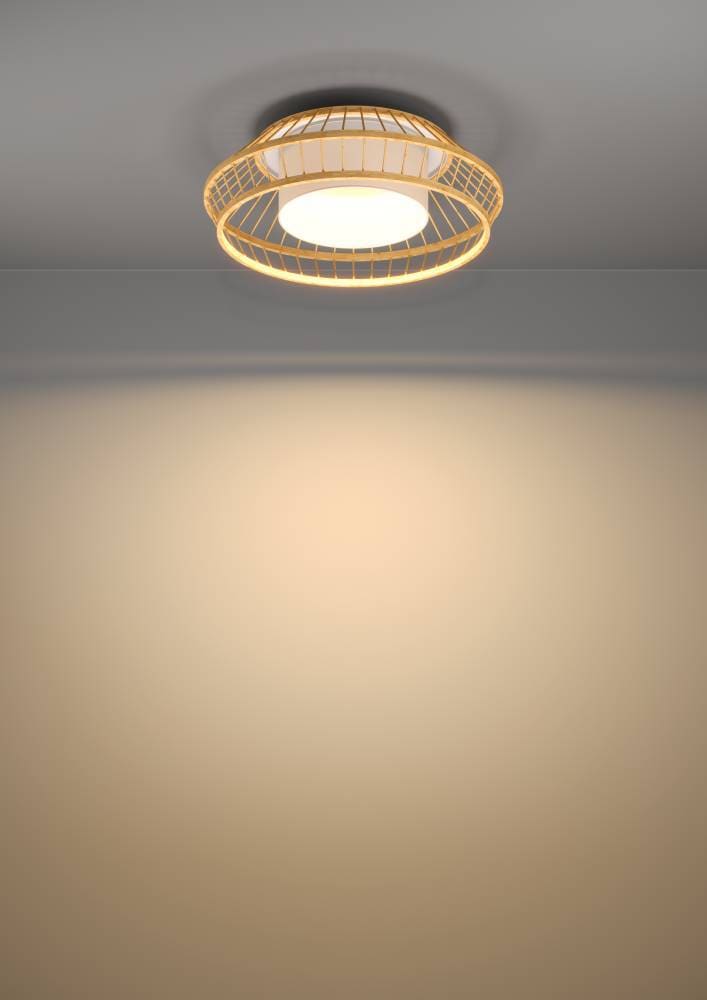 EGLO Deckenleuchte »YUKU-Z«, 1 flammig, Leuchtmittel LED-Modul | LED fest integriert, ZigBee, App und Sprachsteuerung Alexa, RGB, dimmbar, Ø 46 cm